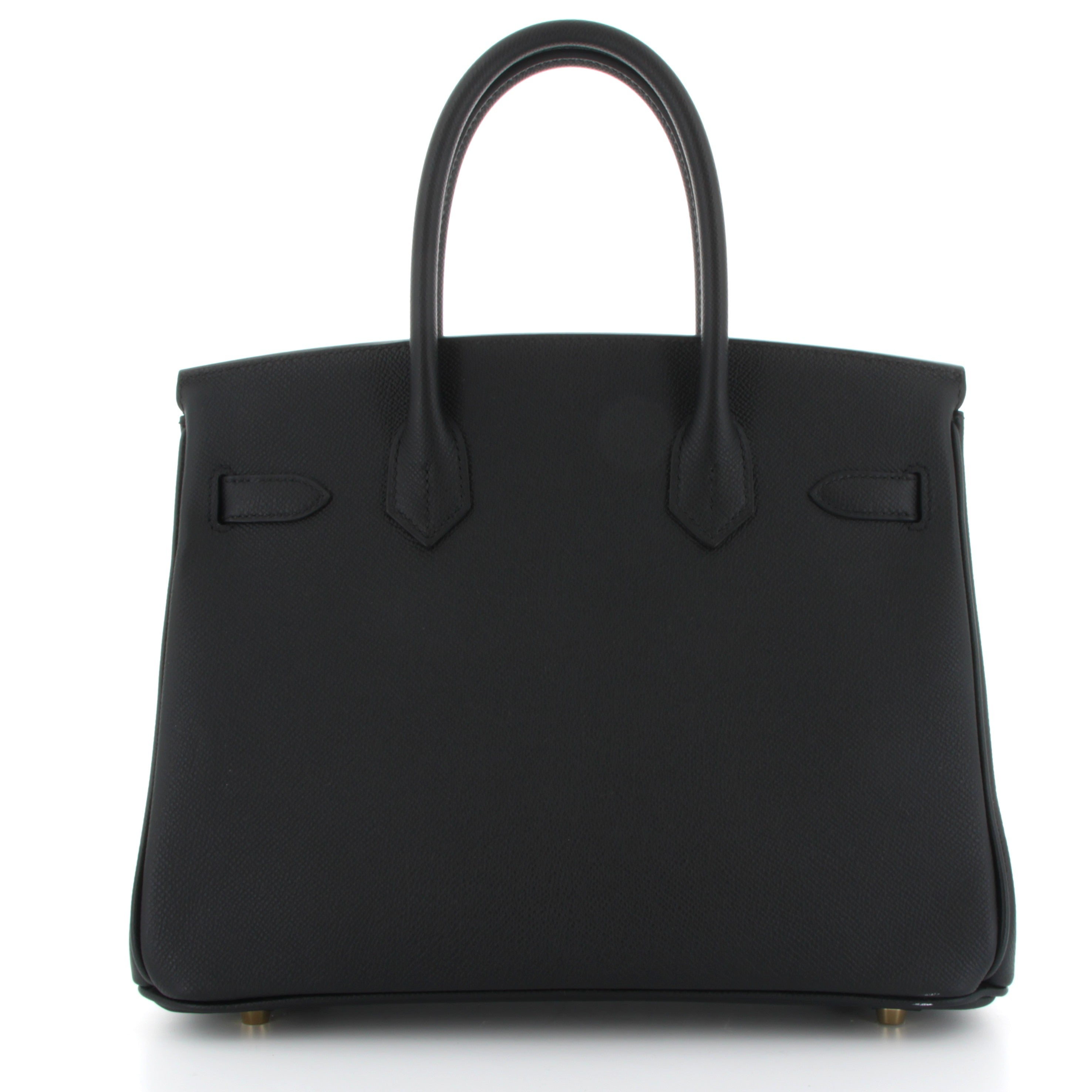 HERMES Birkin 30 Noir Epsom Gold Hardware