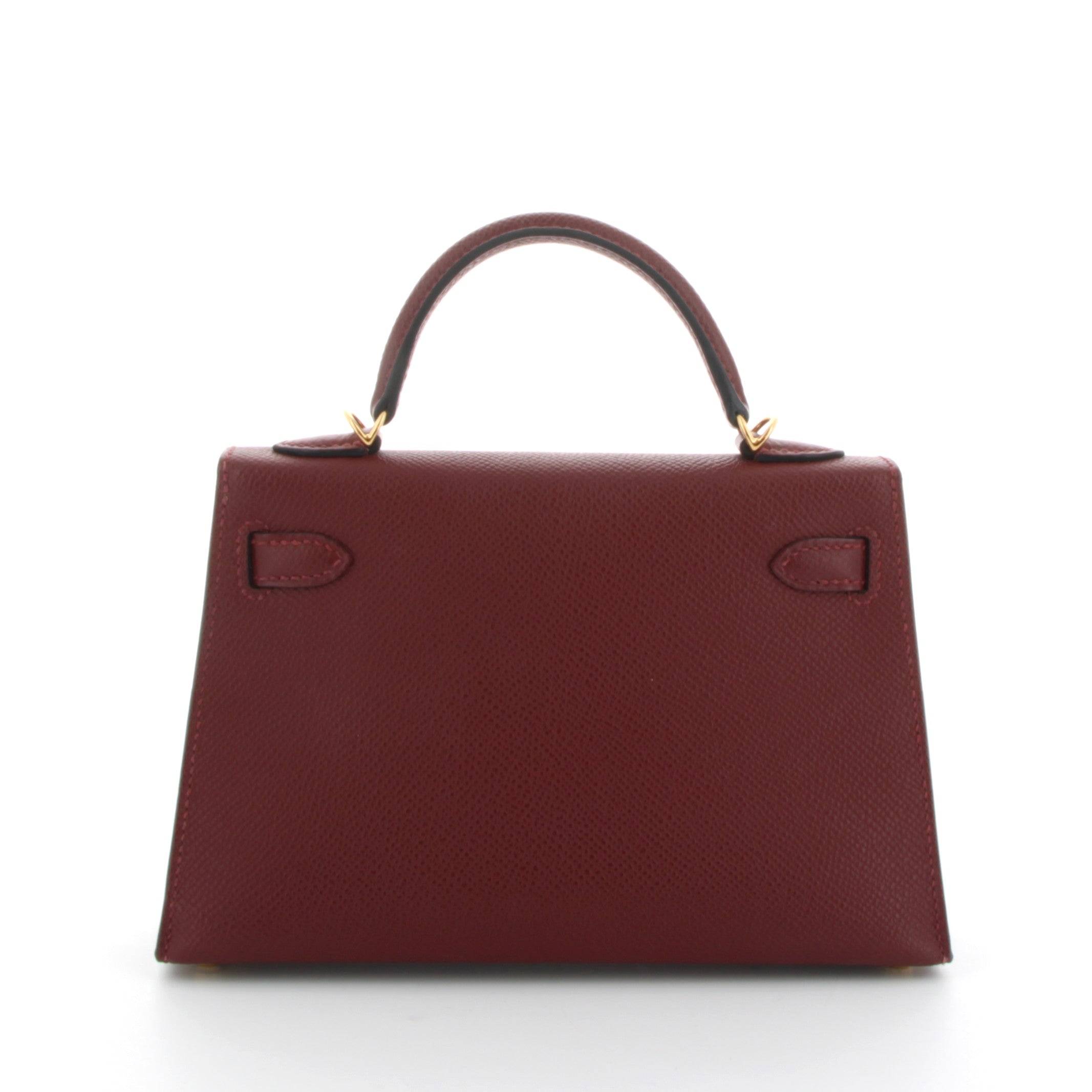 HERMES Kelly 20 Rouge H Epsom Gold Hardware
