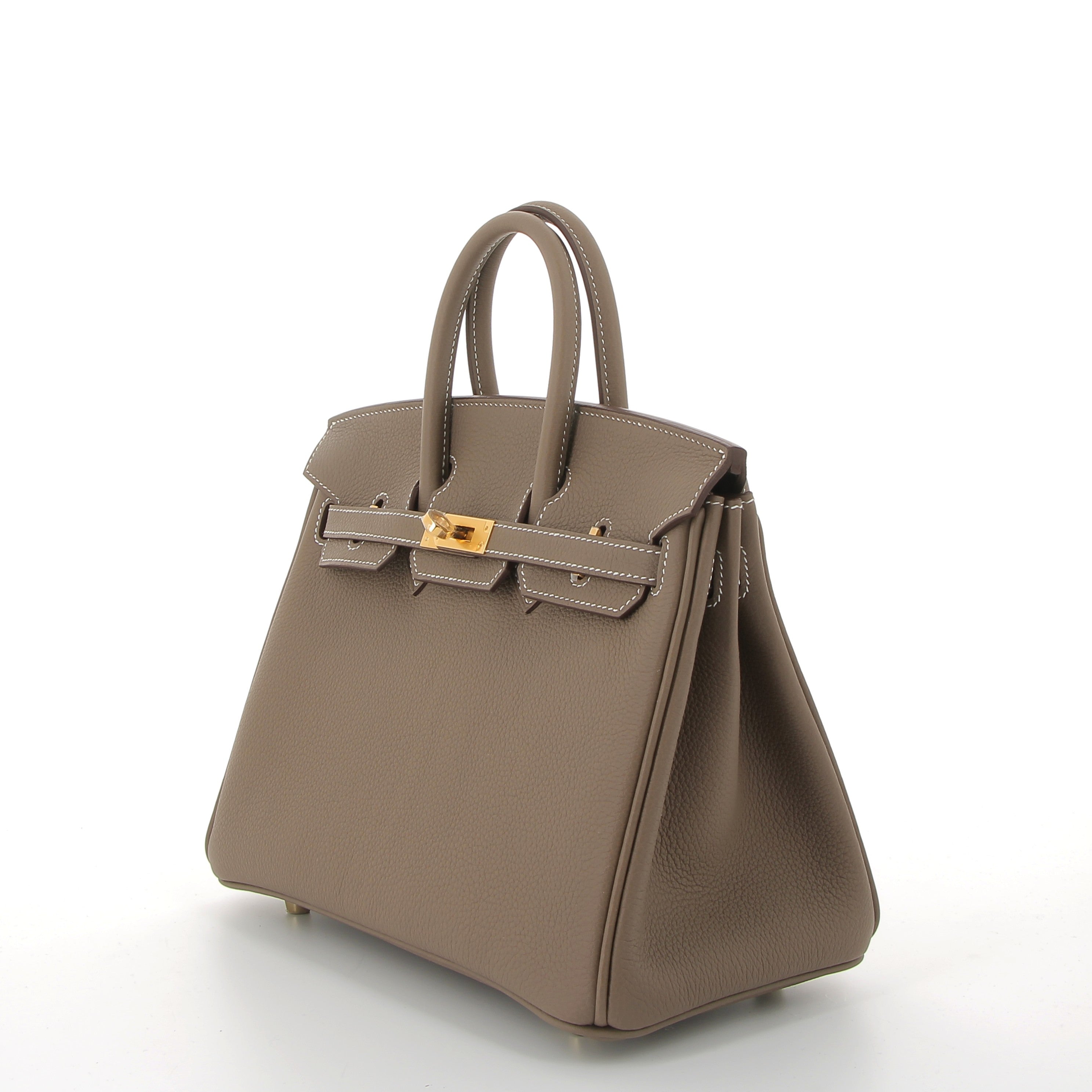 Hermès Birkin 25cm Etoupe Togo Leather with Gold Hardware