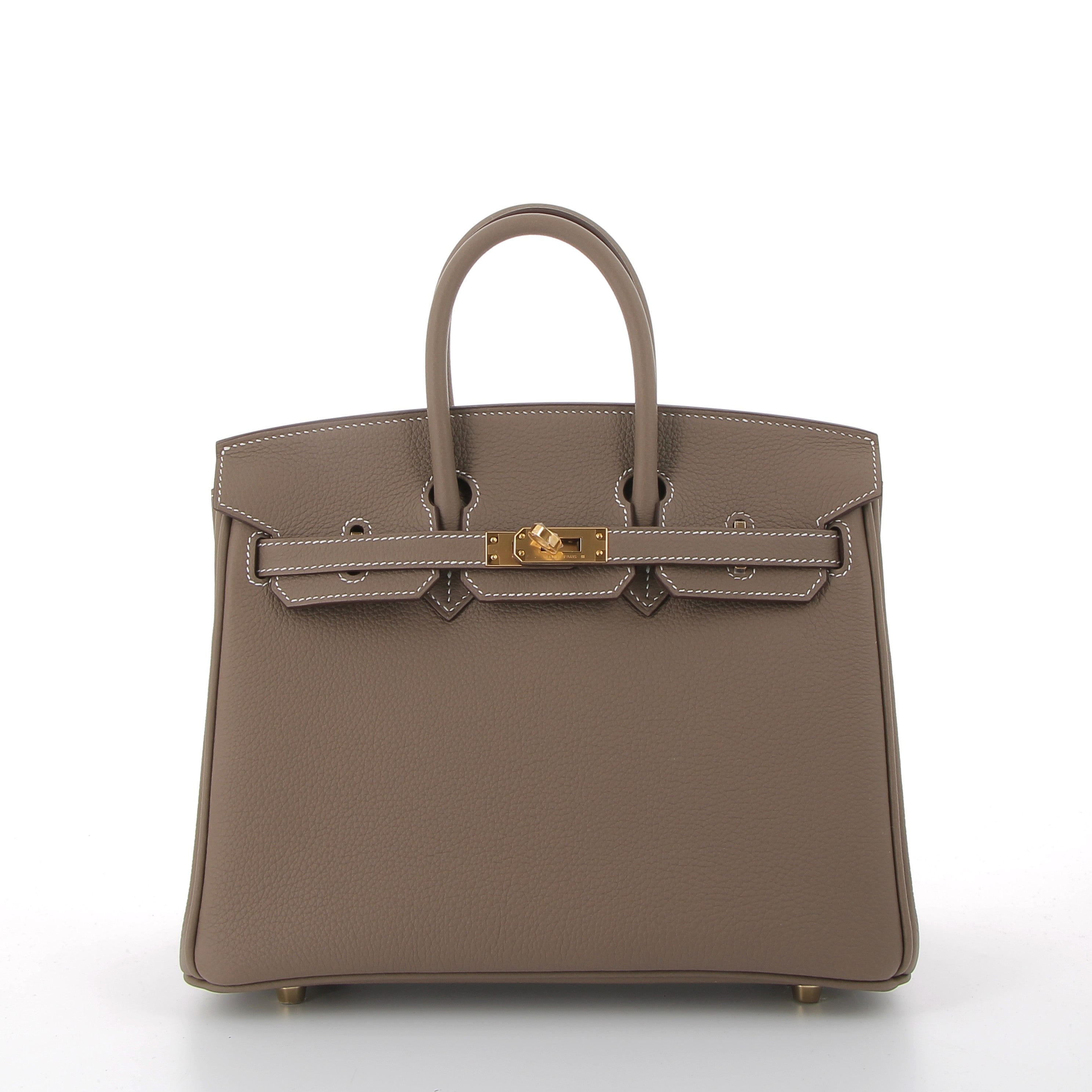 Hermès Birkin 25cm Etoupe Togo Leather with Gold Hardware