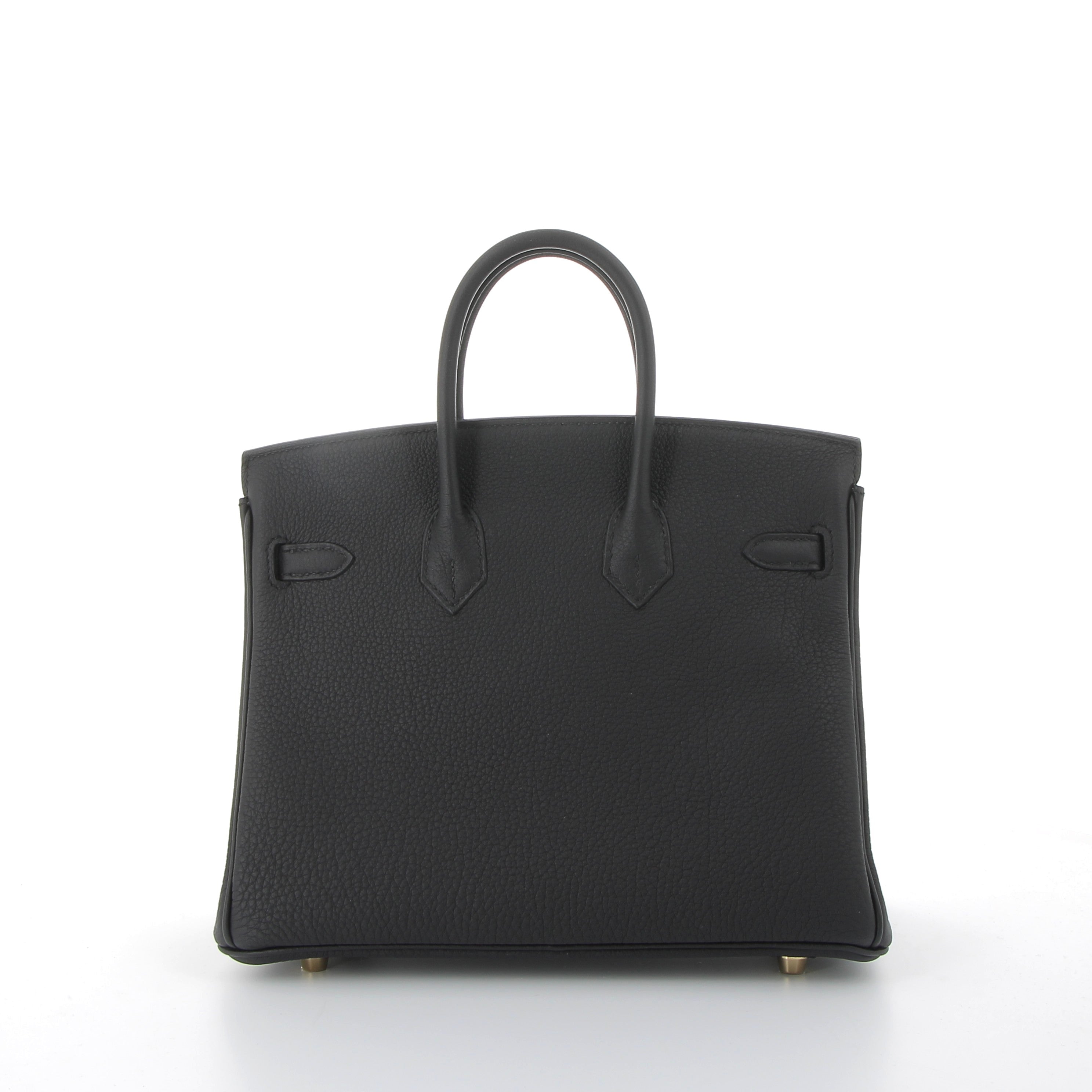 Hermès Birkin 25cm in Black Togo Leather with Gold Hardware