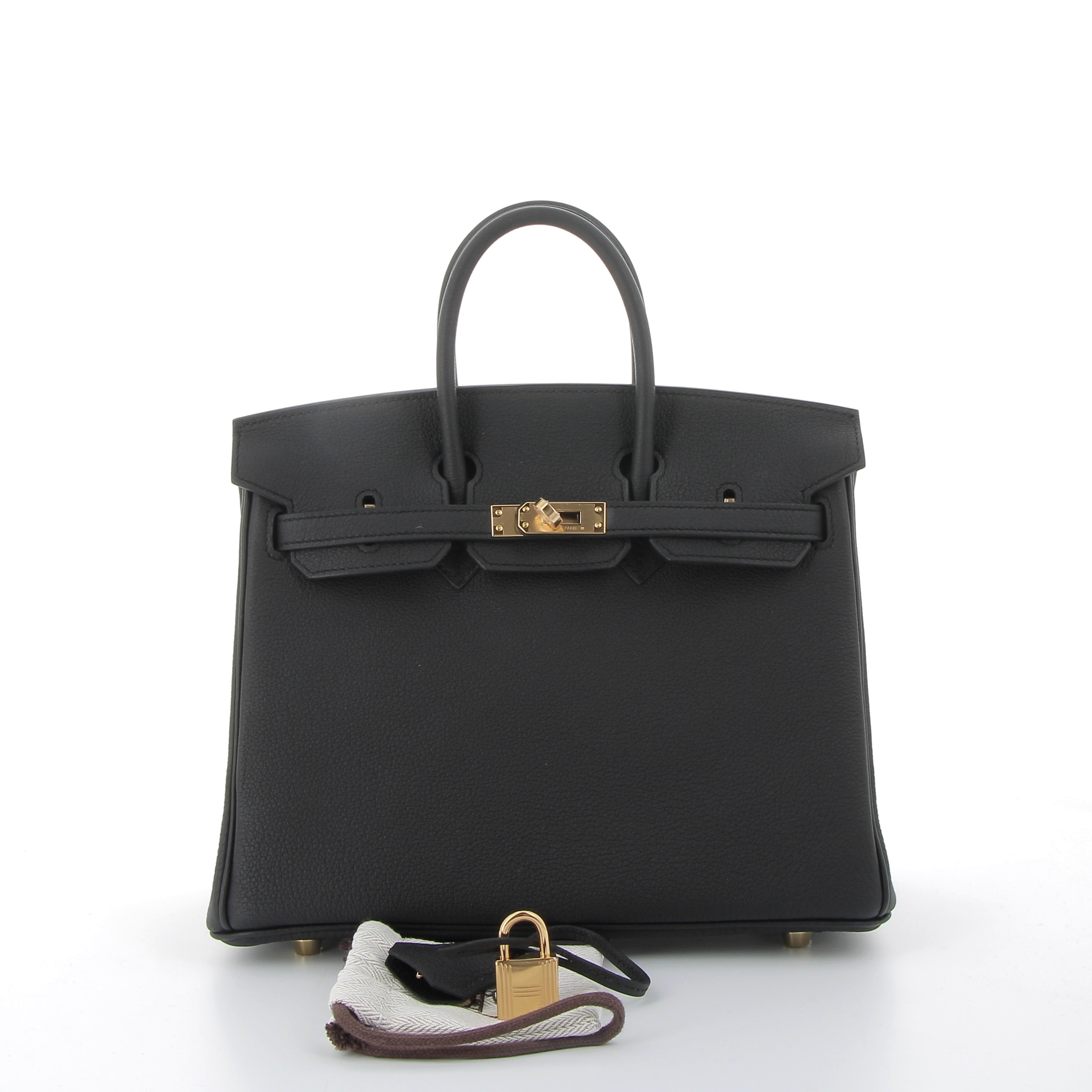 Hermès Birkin 25cm in Black Togo Leather with Gold Hardware