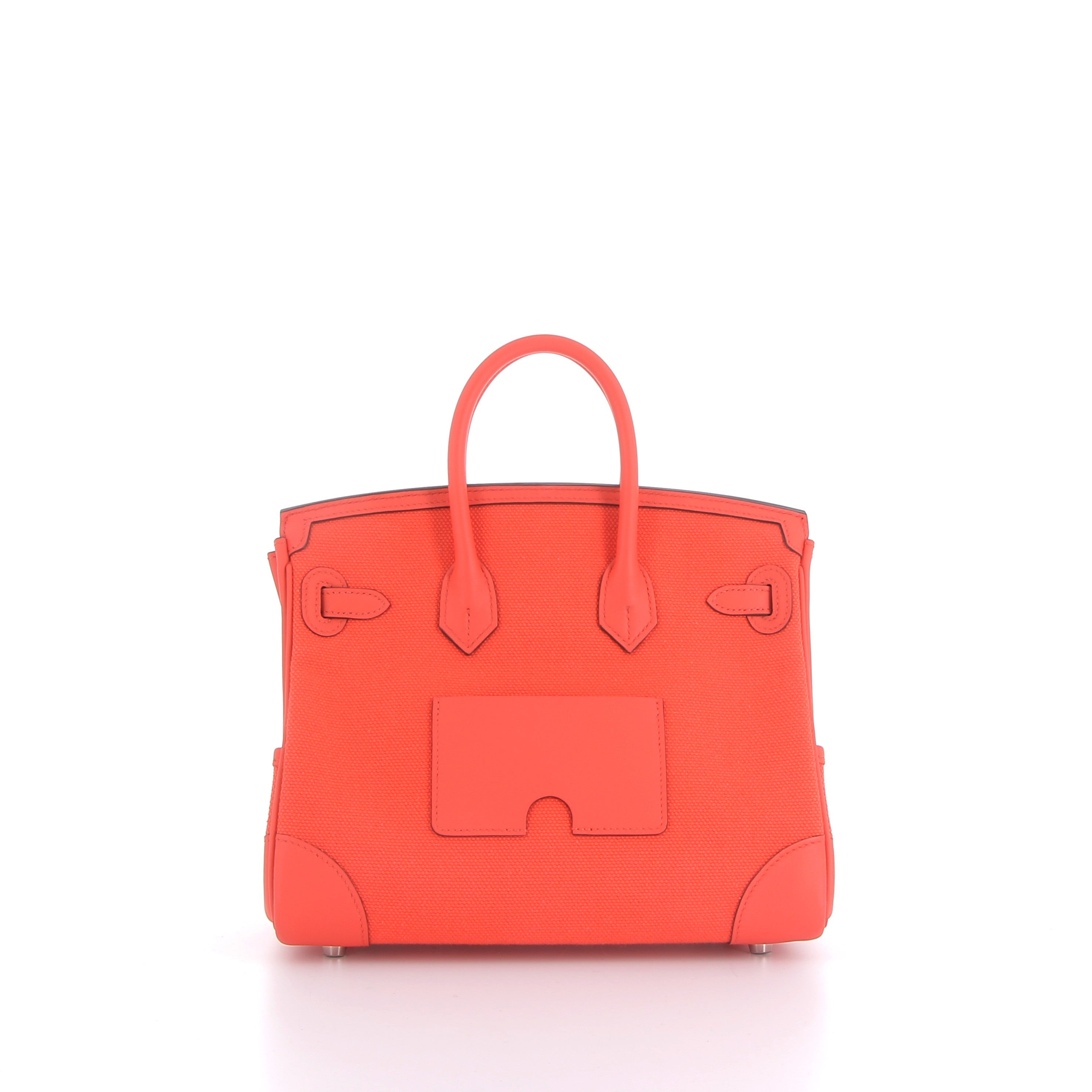 Hermès Birkin 25cm in Orange Finition Argente Crago with Palladium Hardware