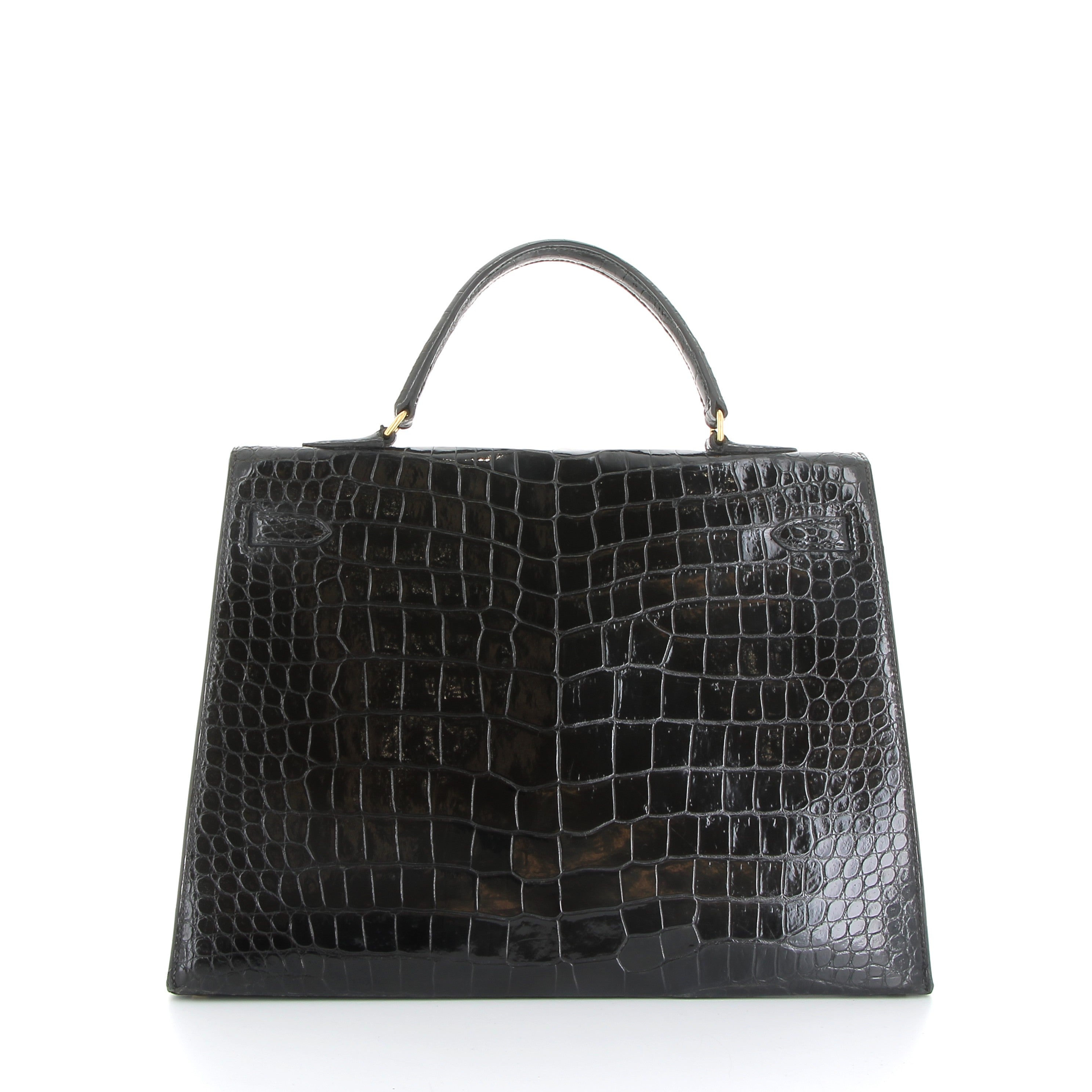 Hermès Kelly 35cm in Black Crocodile Porosus