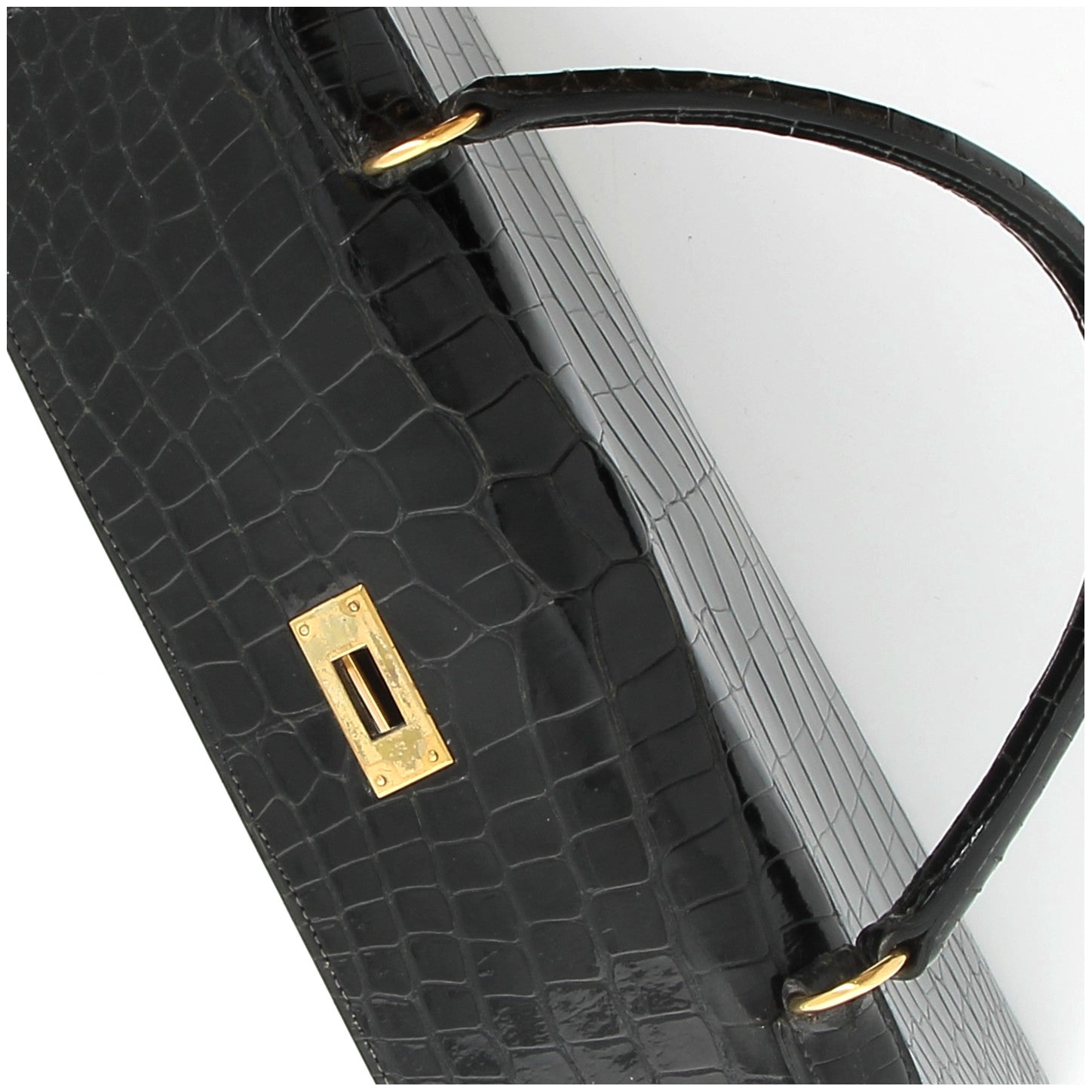 Hermès Kelly 35cm in Black Crocodile Porosus