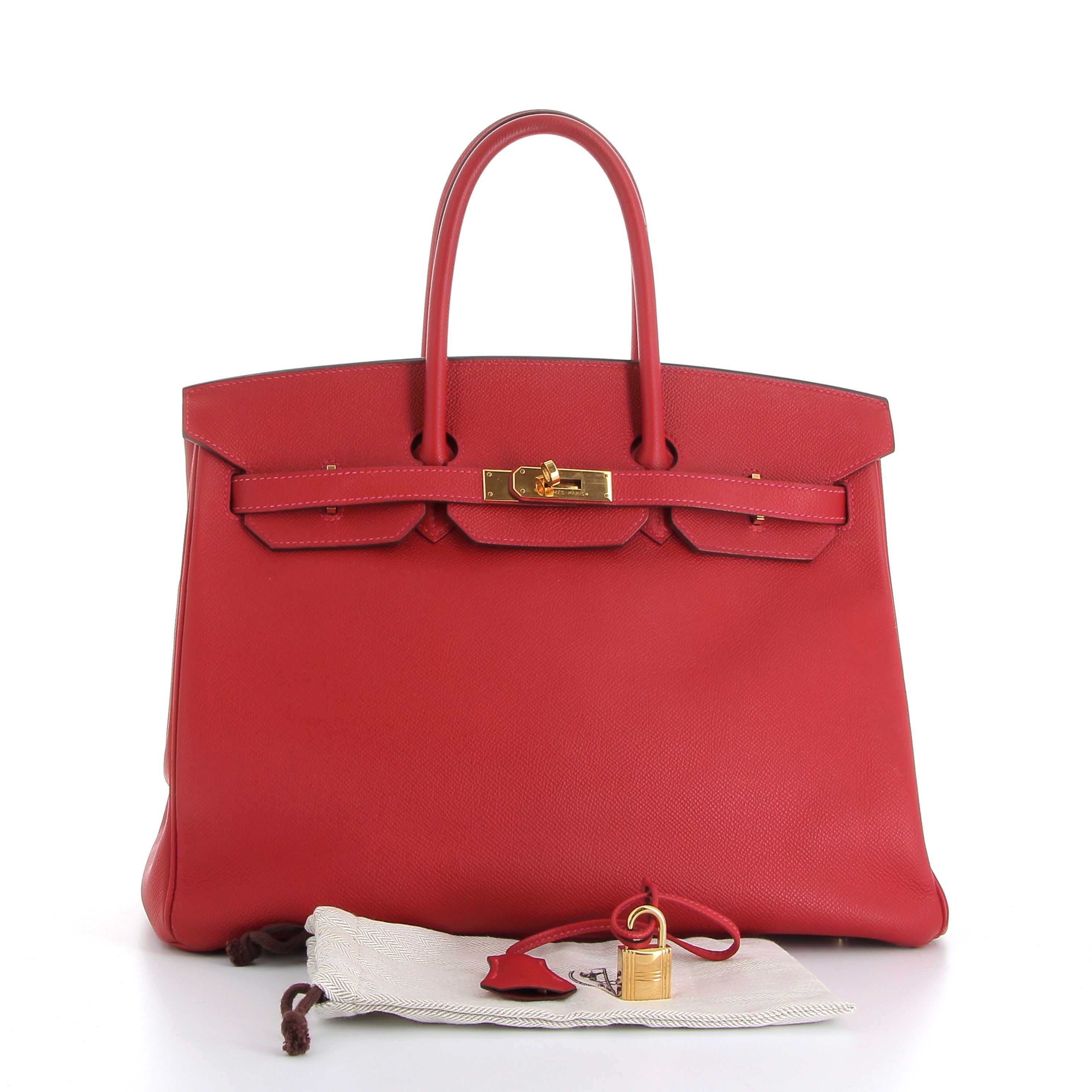Hermès Birkin 35cm in Rouge Casaque Epsom with Palladium Hardware