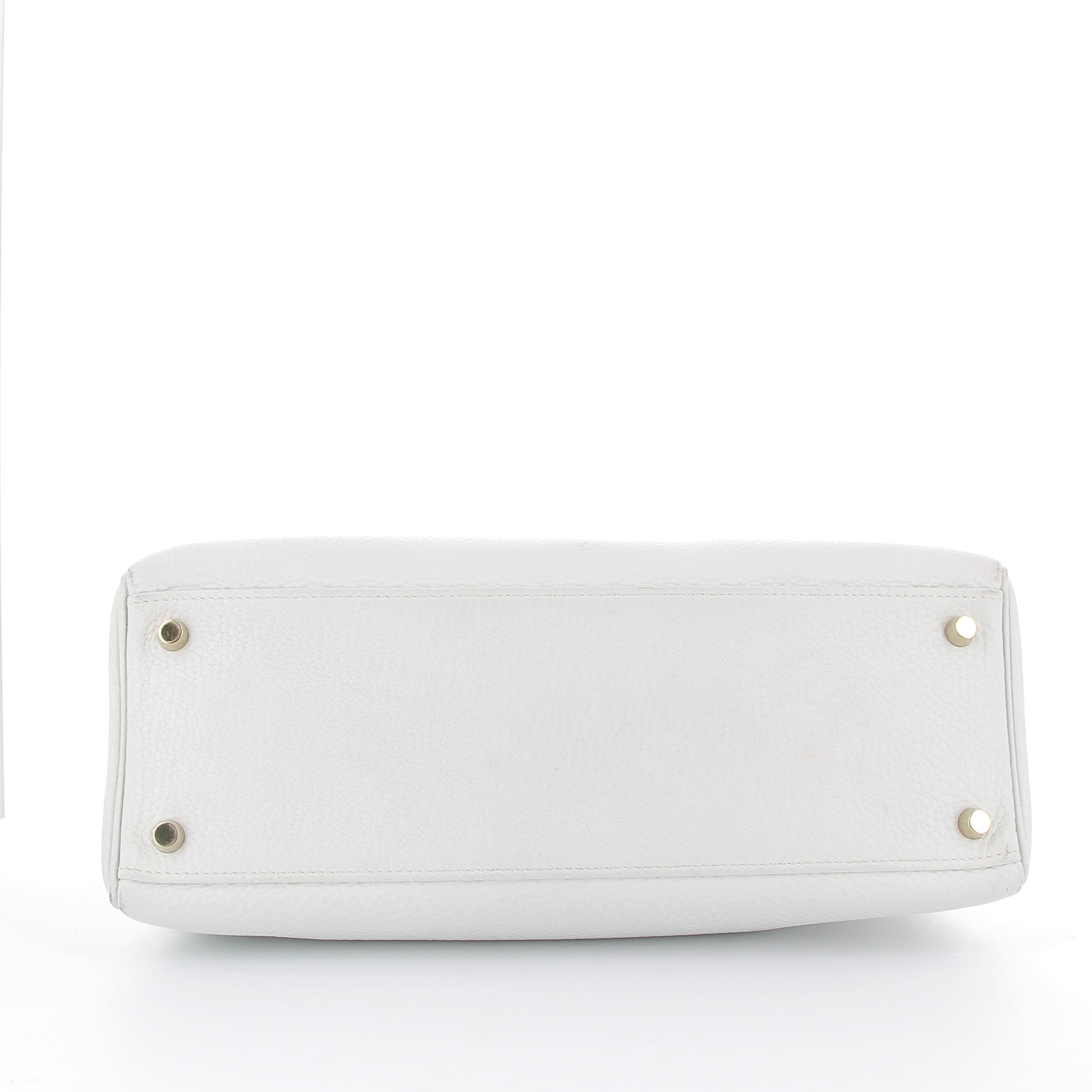 Hermès Kelly 32cm White Togo Leather with Gold Hardware