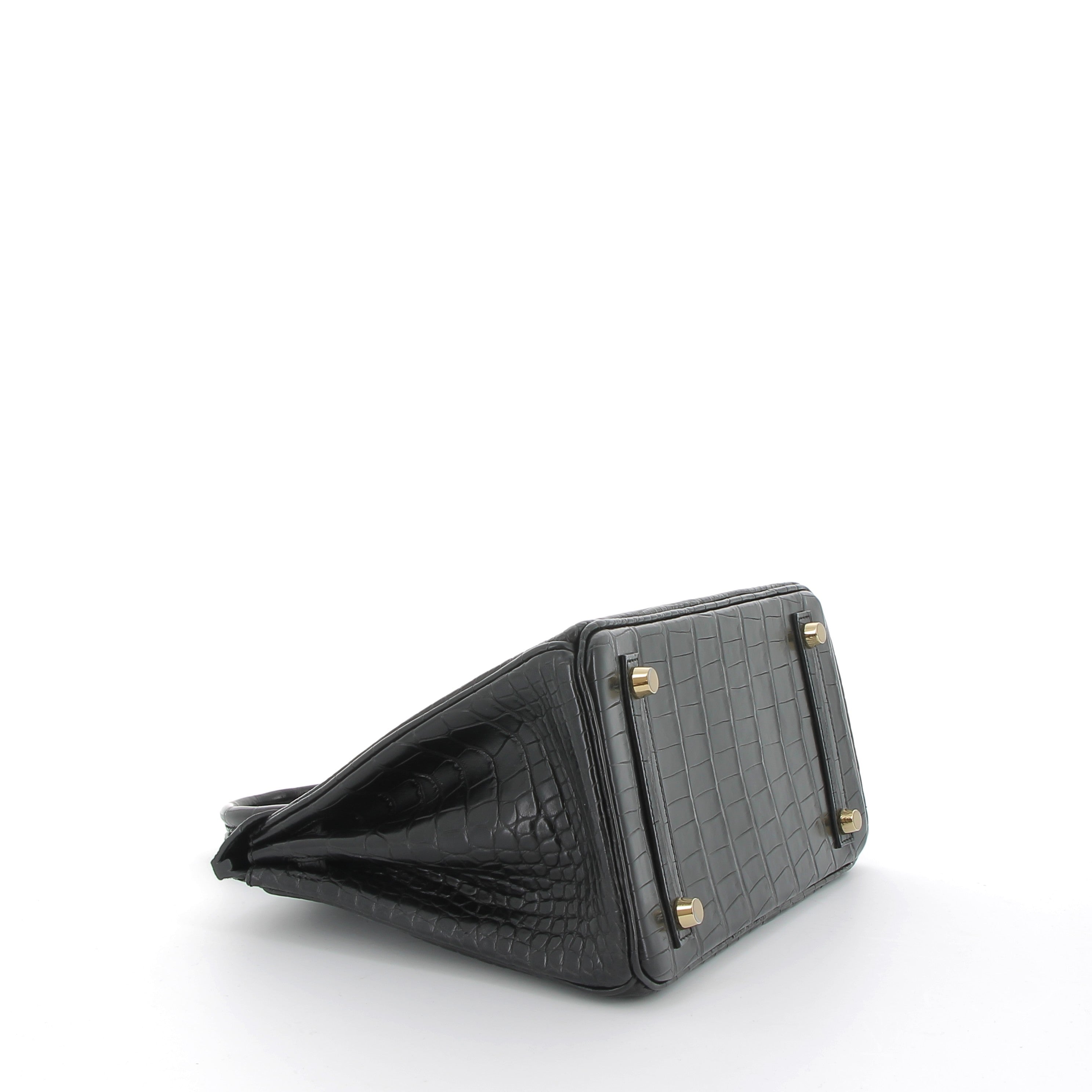 Hermès Birkin 25cm Noir Crocodile with Gold Hardware