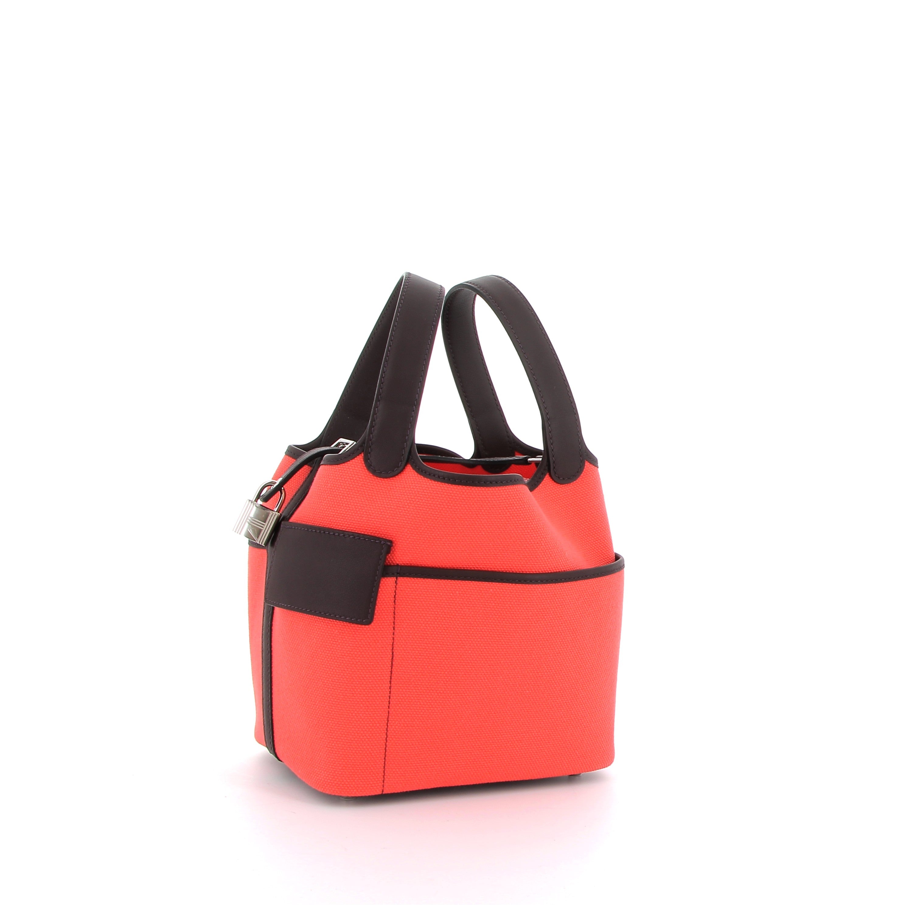 Hermès Picotin 18cm Orange & Marron Cargo with Palladium Hardware