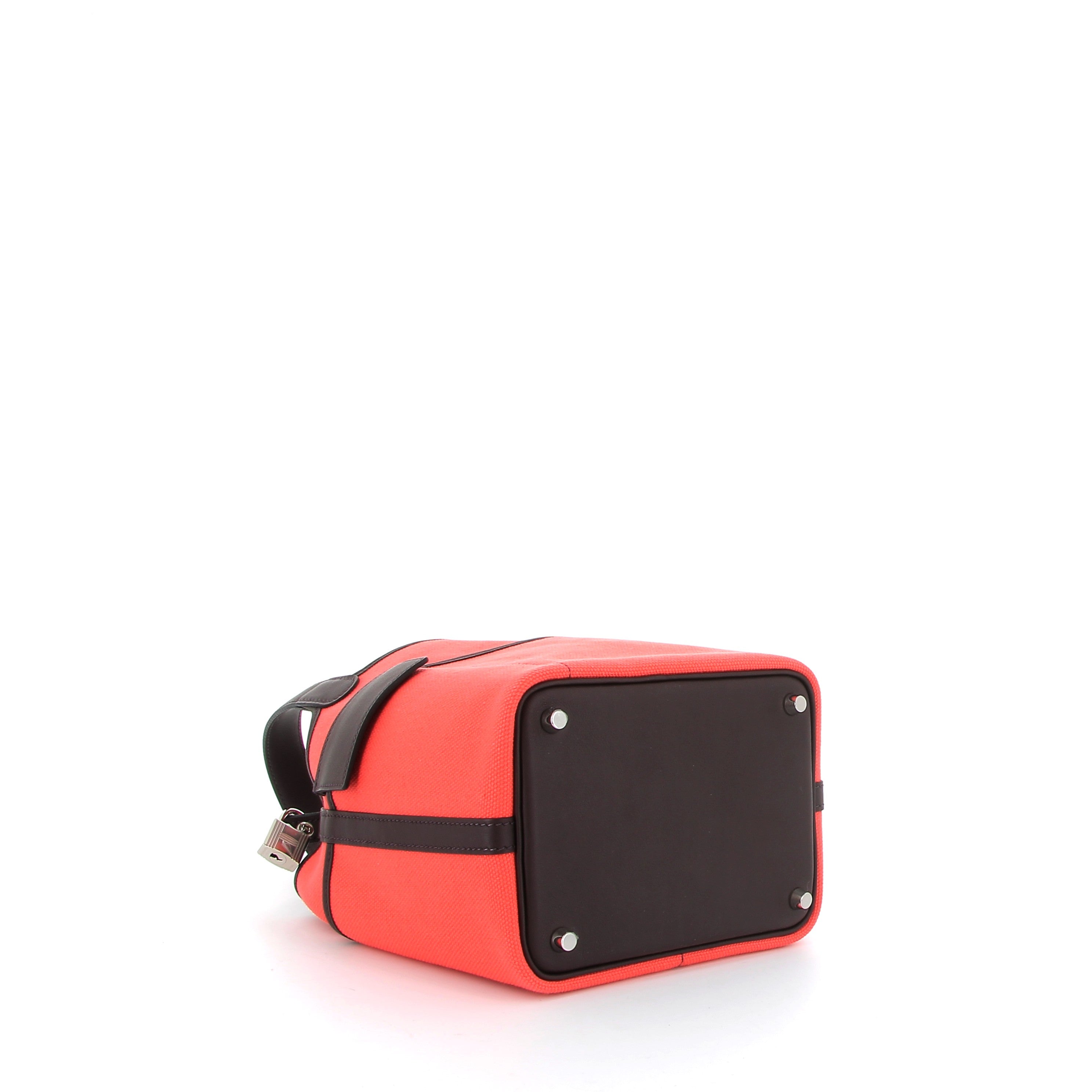 Hermès Picotin 18cm Orange & Marron Cargo with Palladium Hardware