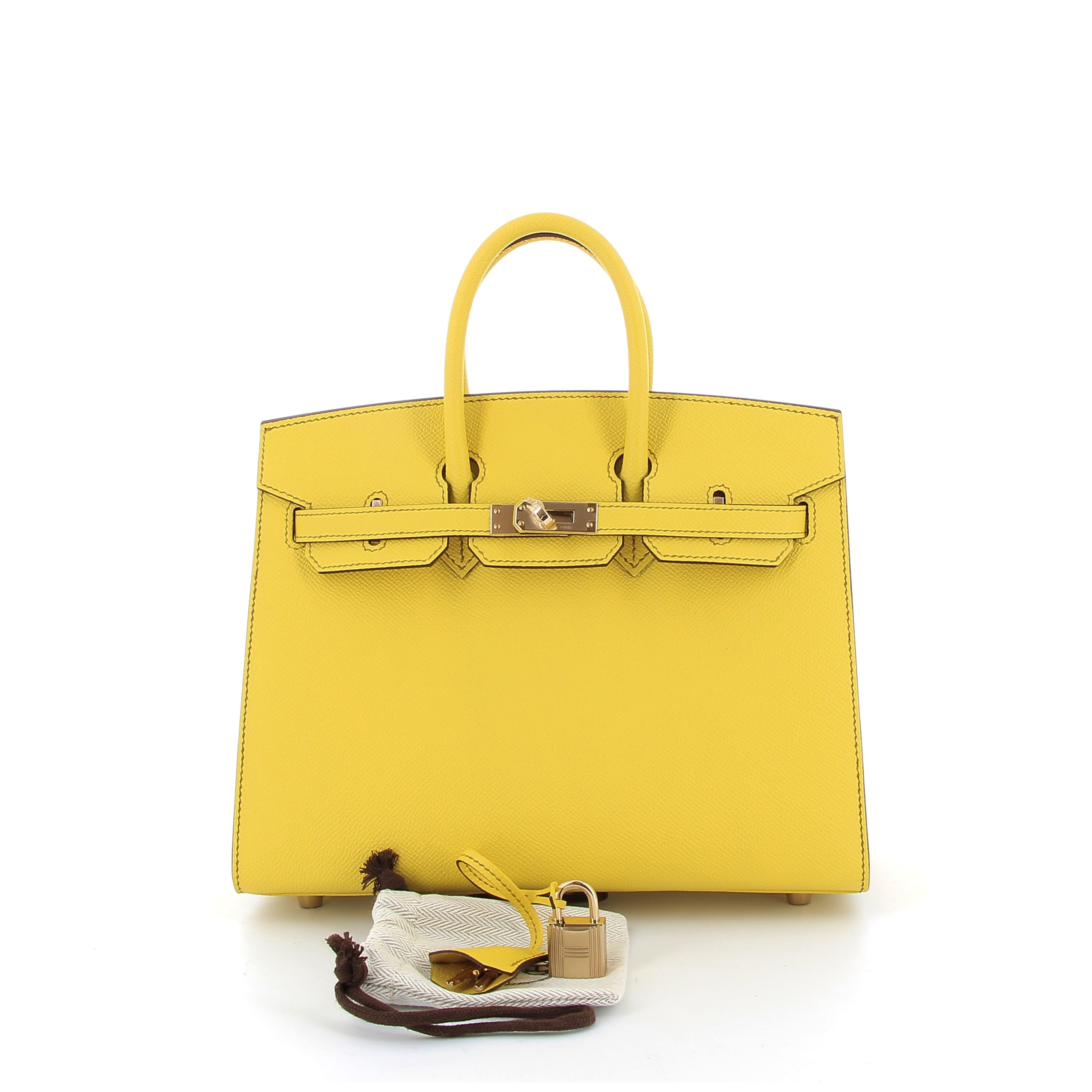 Hermès Birkin 25cm Jaune De Naples Epsom Leather with Gold Hardware