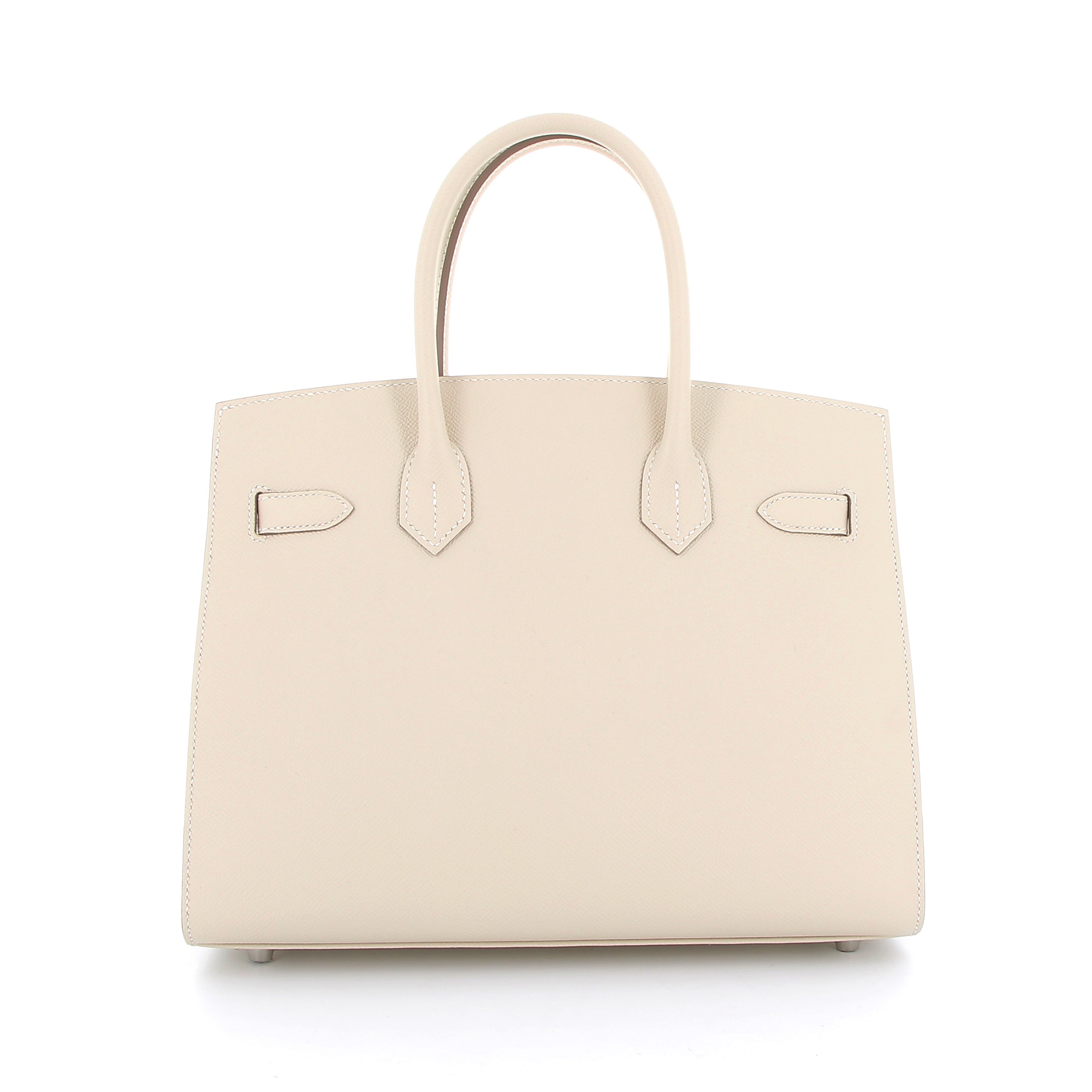 HERMÈS Birkin 30 Craie Epsom Sellier Palladium hardware