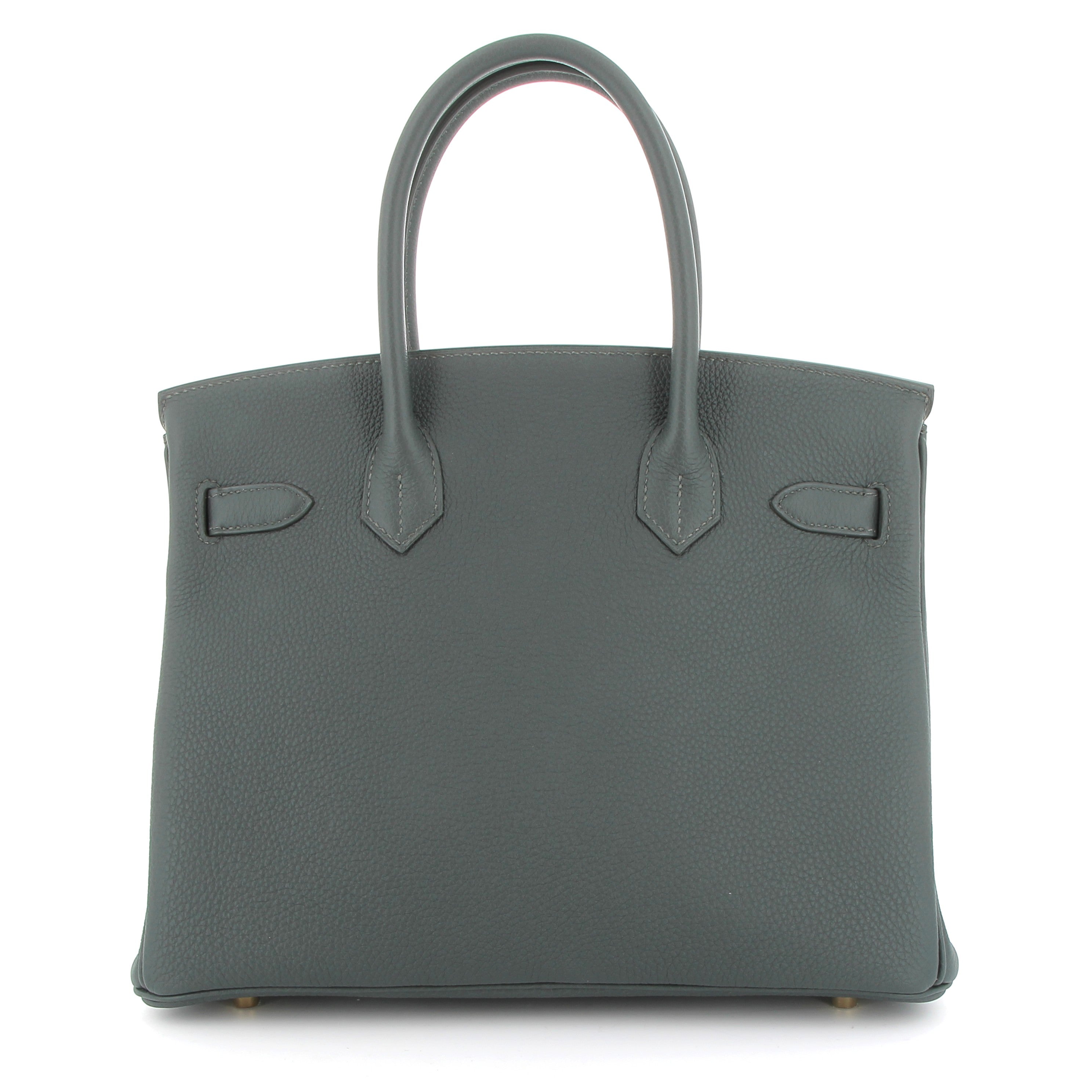 HERMES Birkin 30 Vert Mangrove Togo Yellow Gold hardware