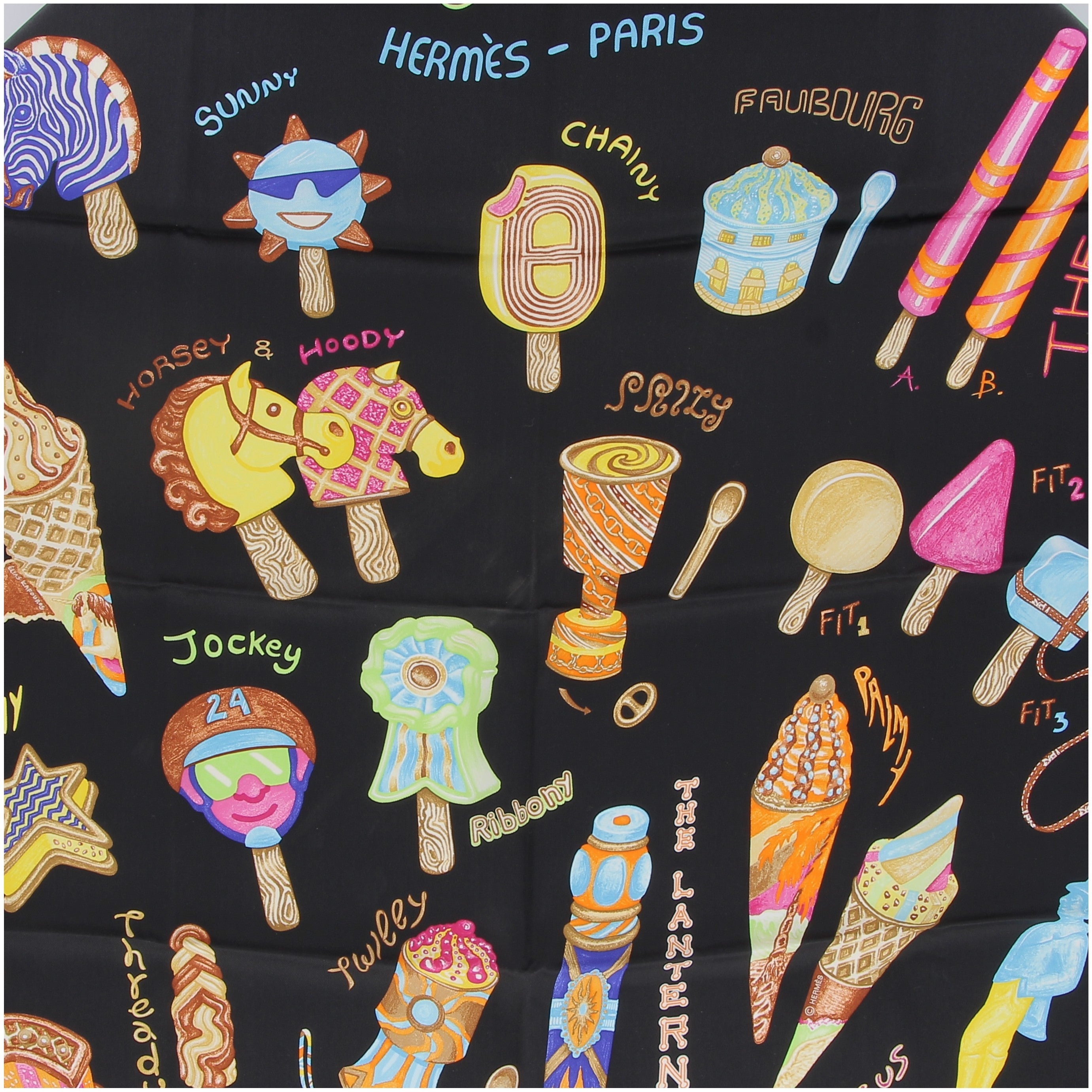 HERMÈS Funny Ice Cream 70 Scarf