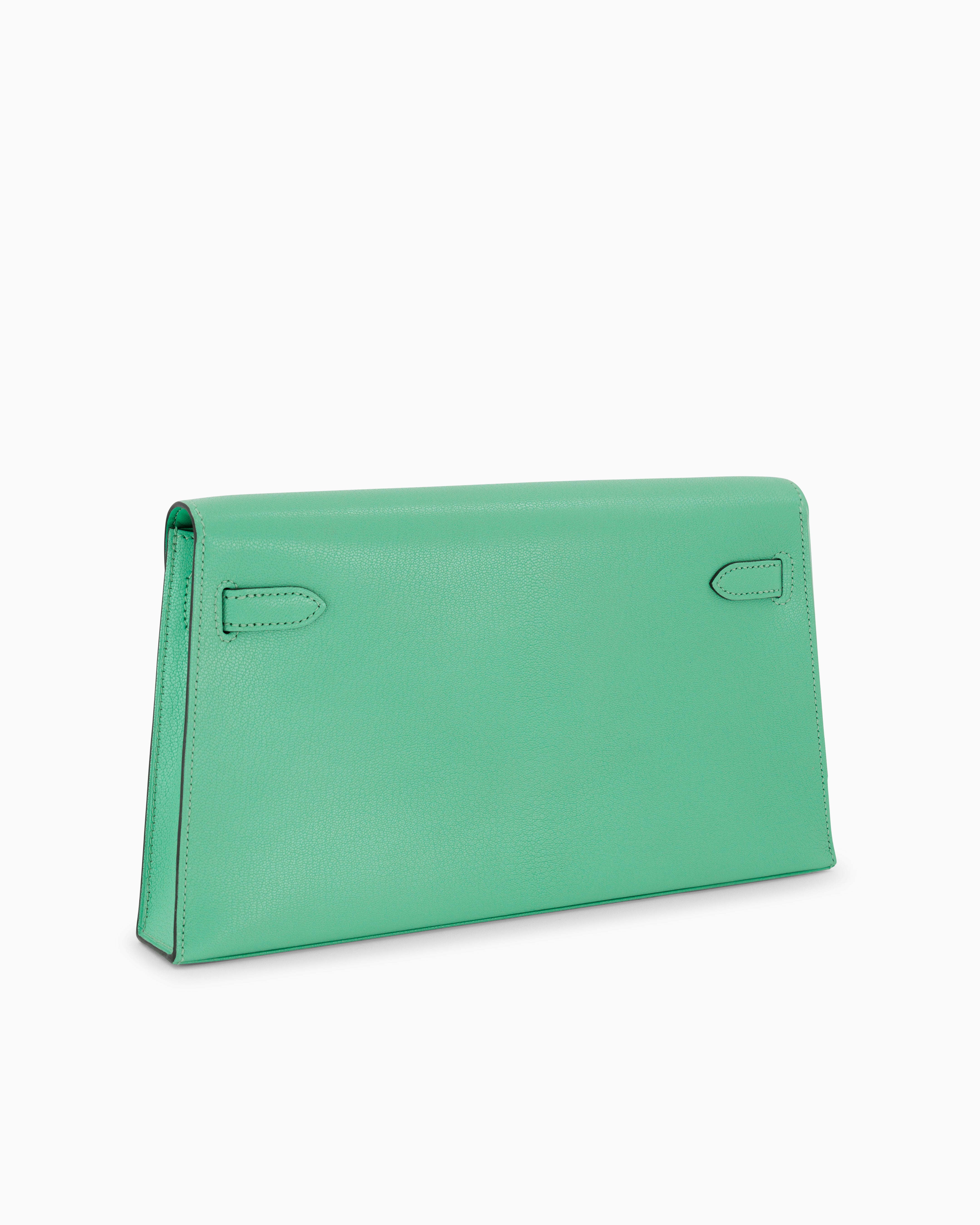 Hermès Kelly Elan Feather in Vert Comics with Palladium Hardware