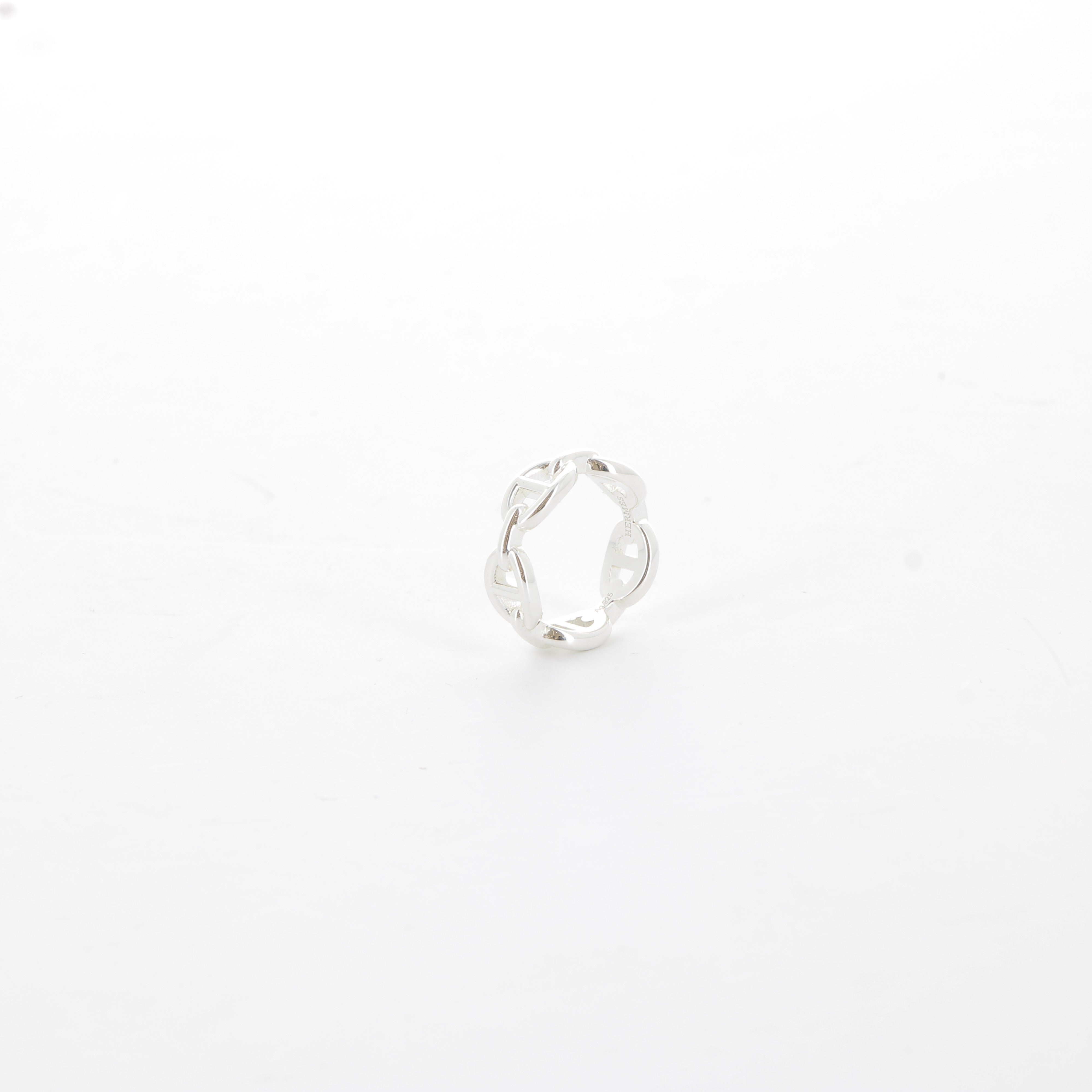 HERMES Bague Chaîne d'Ancre Enchaînée, Petit Modèle