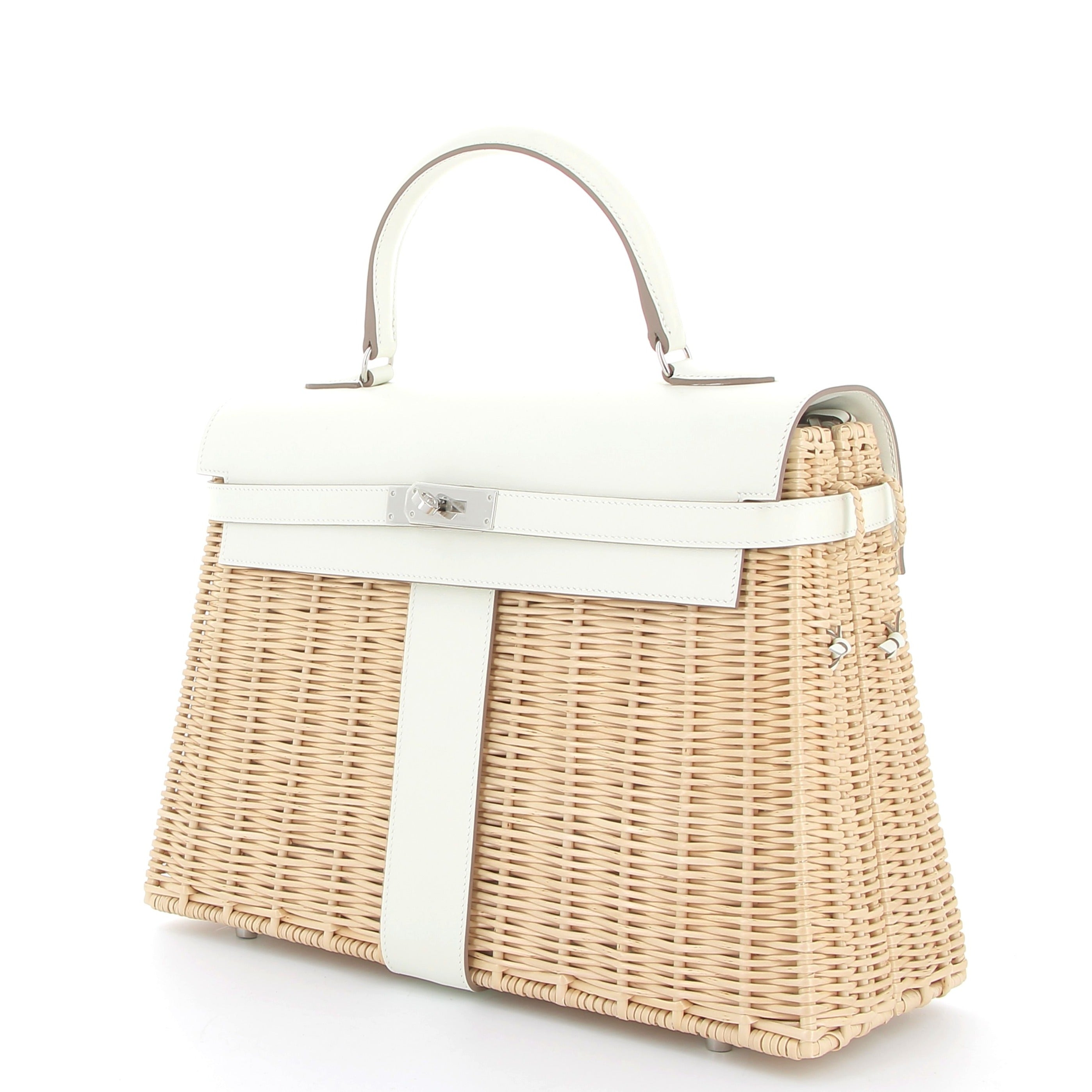 Hermès Kelly 35cm Picnic Mushroom Swift with Palladium Hardware