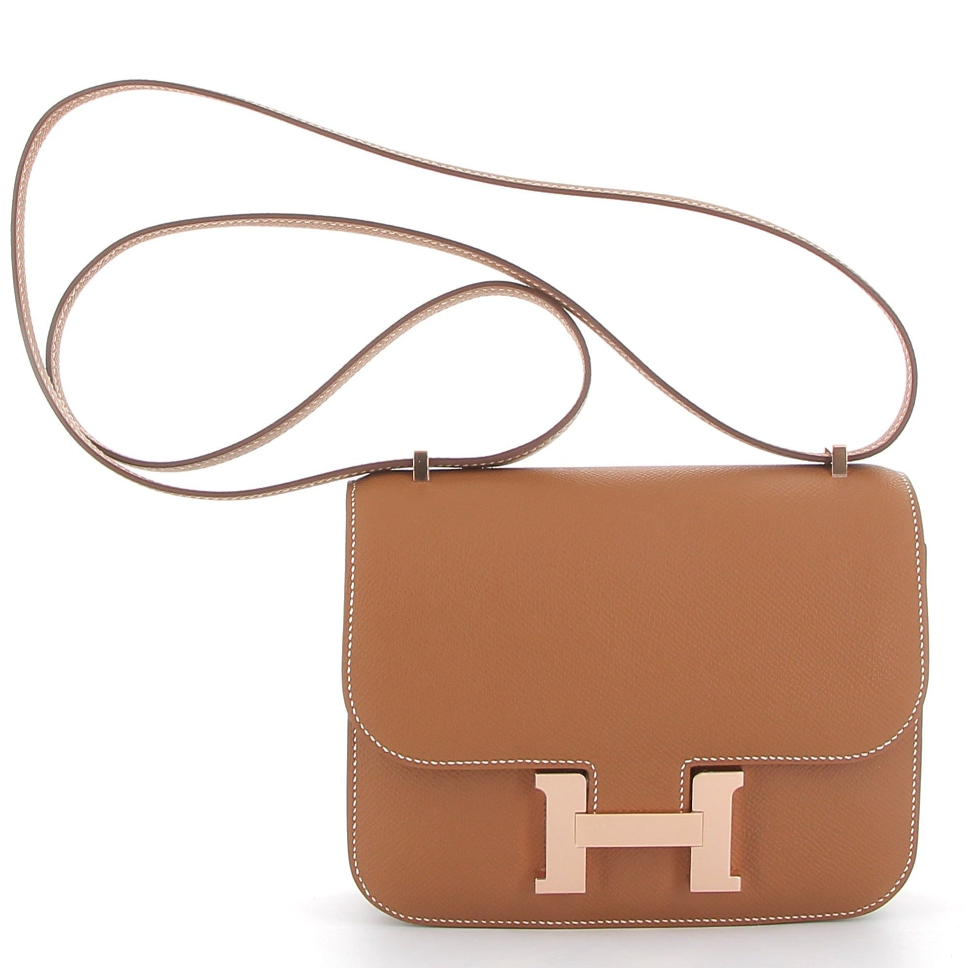 HERMÈS Constance 18 Gold Epsom Rose Gold Hardware