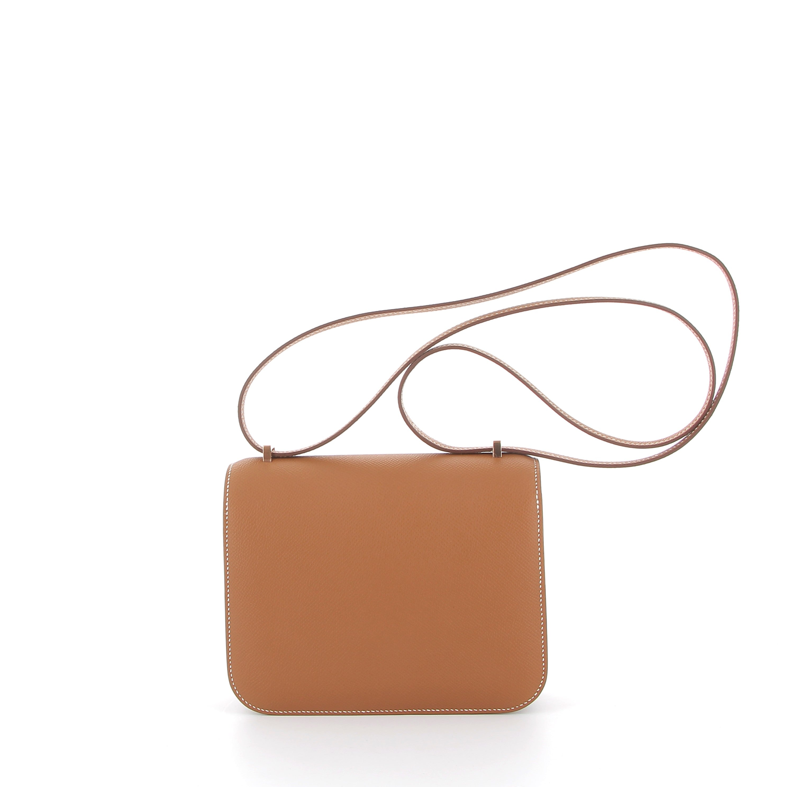 Hermès Constance 18cm in Gold Epsom Leather with Rose Gold Hardware