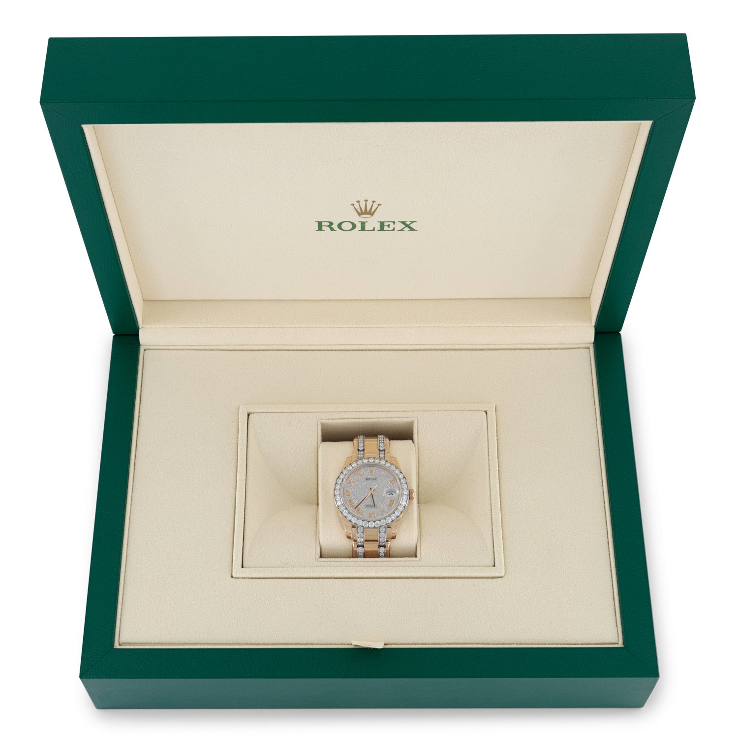 Rolex Datejust Pearlmaster Rose Gold Diamond Set
