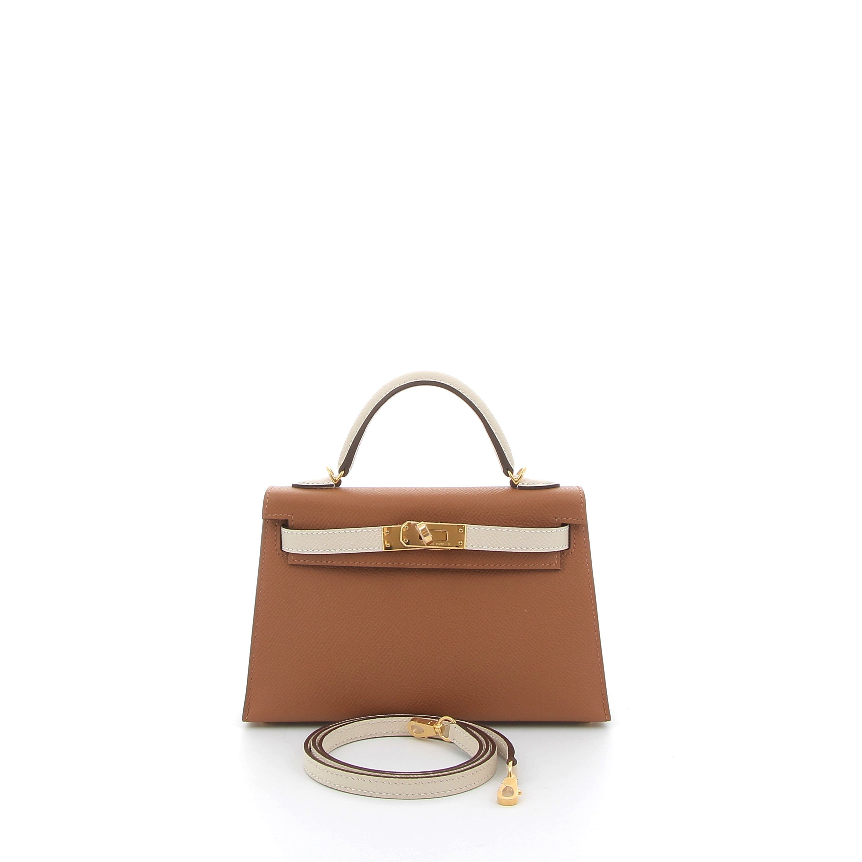 HERMÈS Kelly HSS 20 Gold / Craie Epsom Gold Hardware
