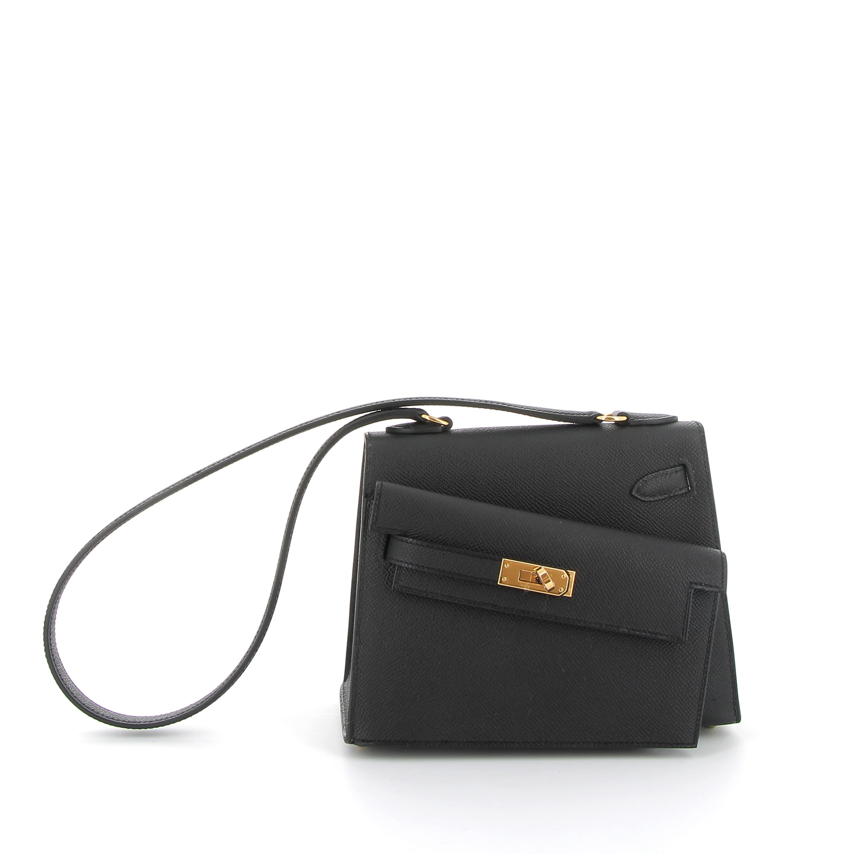Hermès Kelly Desordre Noir Epsom Leather with Gold Hardware