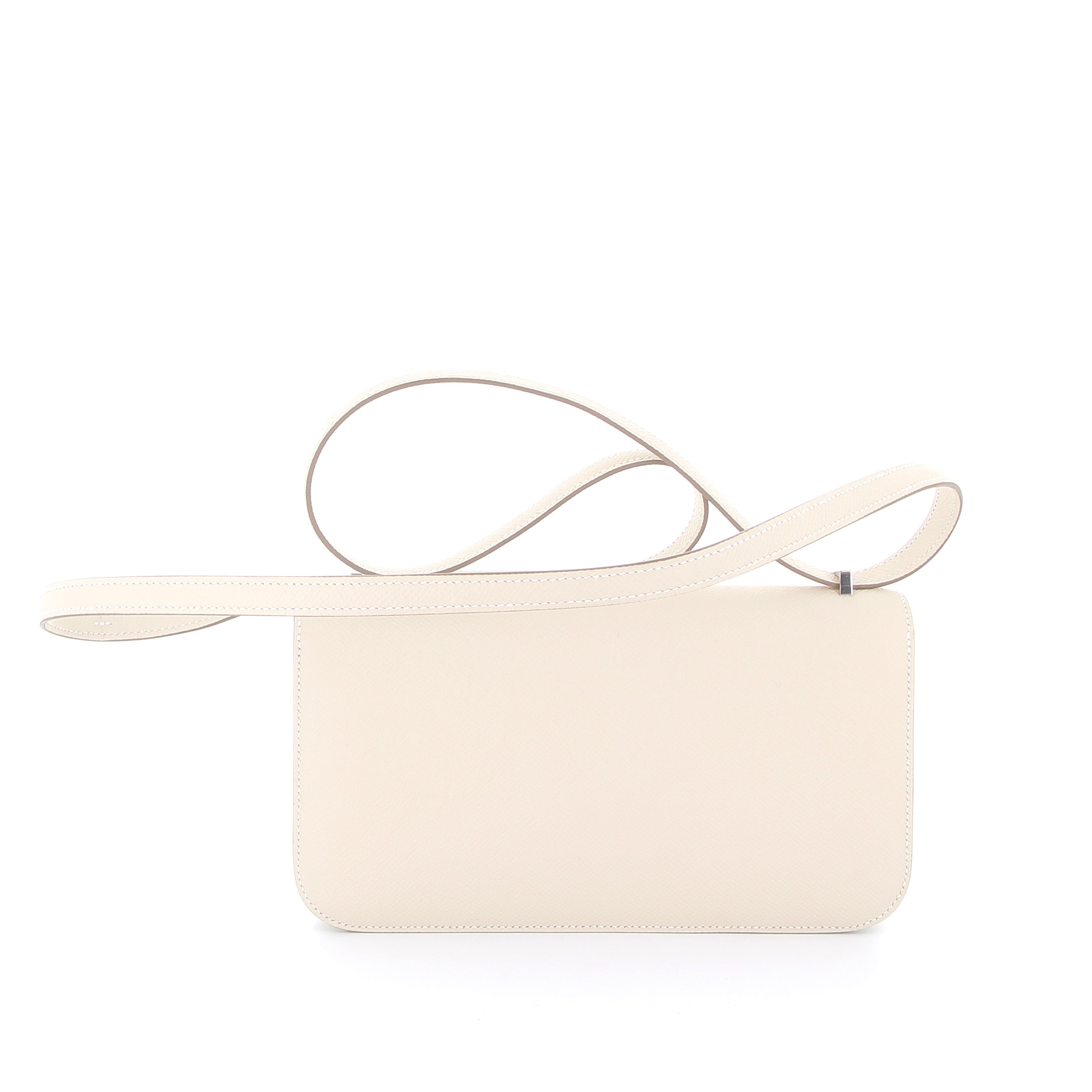 HERMÈS Constance Elan Craie Epsom Palladium hardware