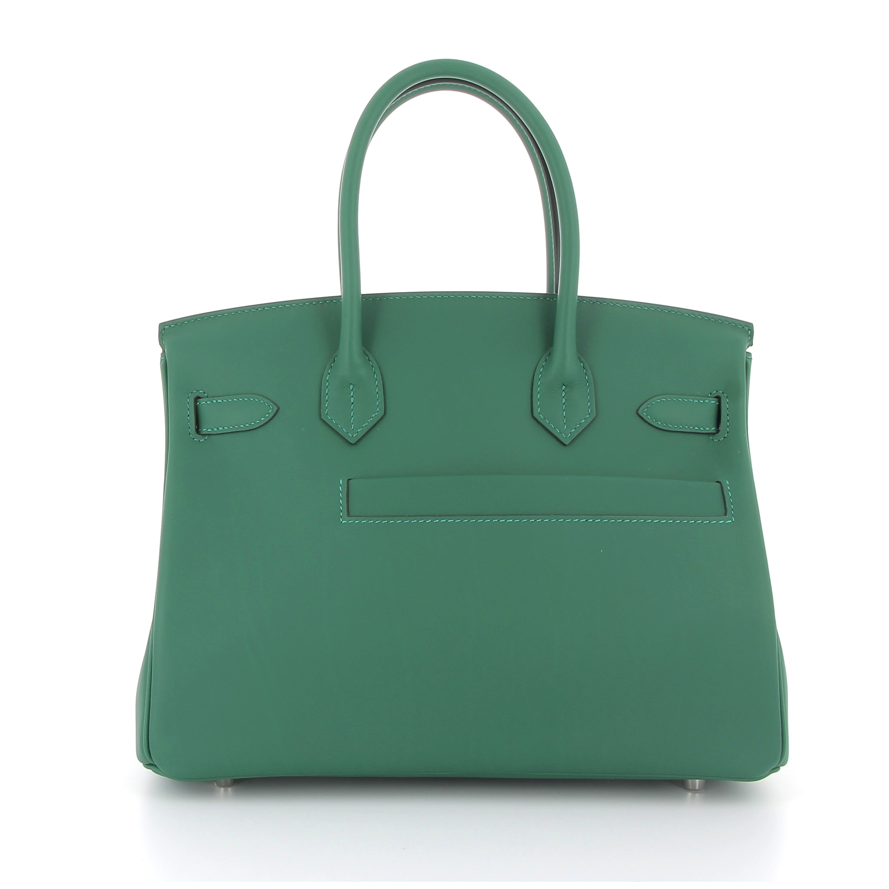 Hermès Birkin 30cm Colormatic Vert Moyen Swift with Palladium Hardware