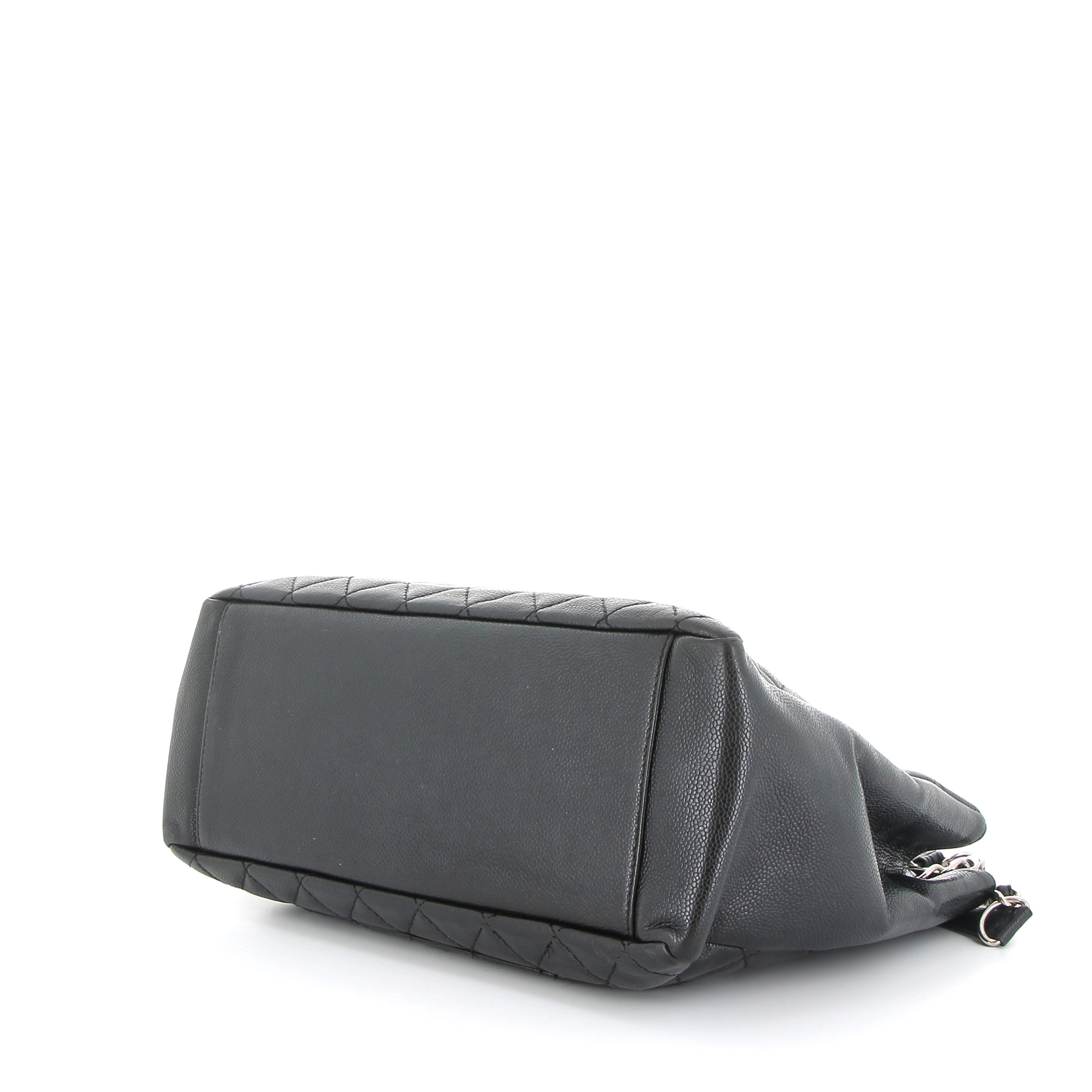 CHANEL Grand Shopping Tote Black in Leather