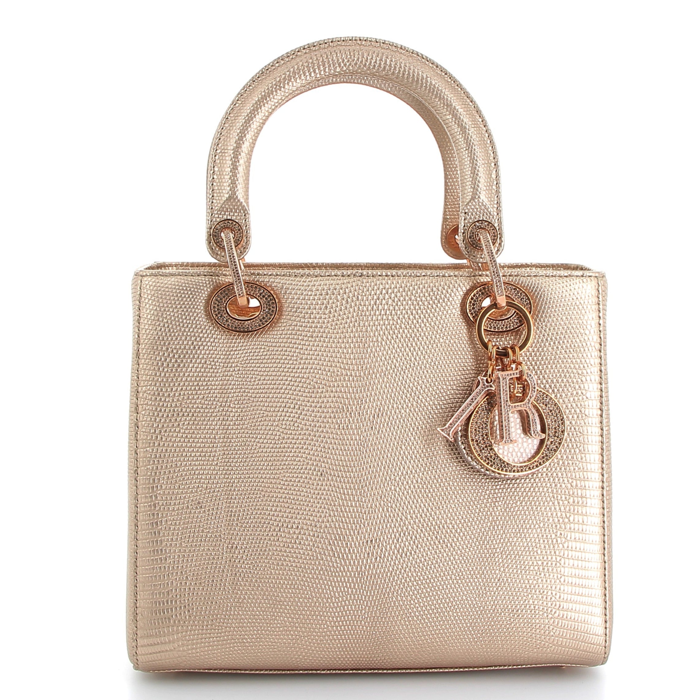 DIOR Lady Dior Lizard Rose Gold