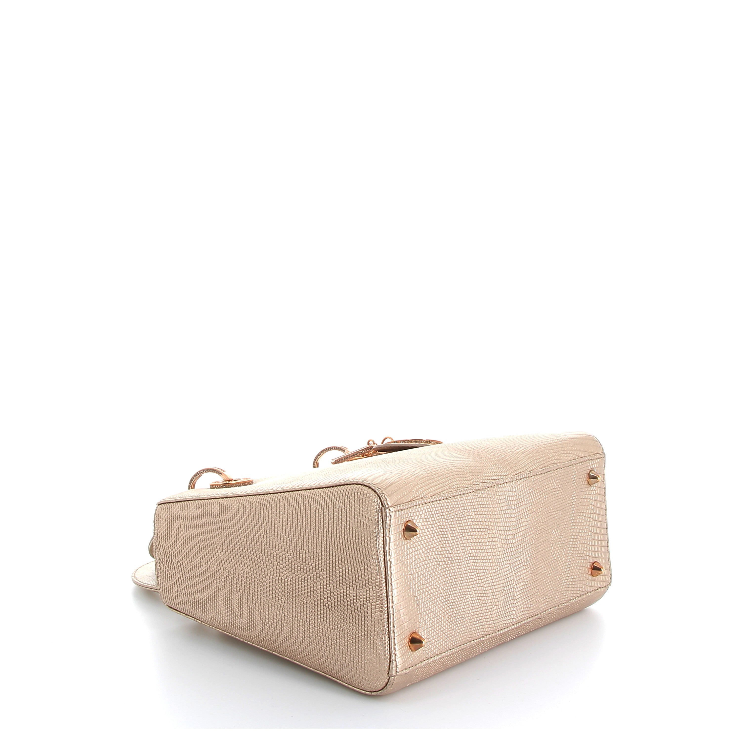 DIOR Lady Dior Lizard Rose Gold