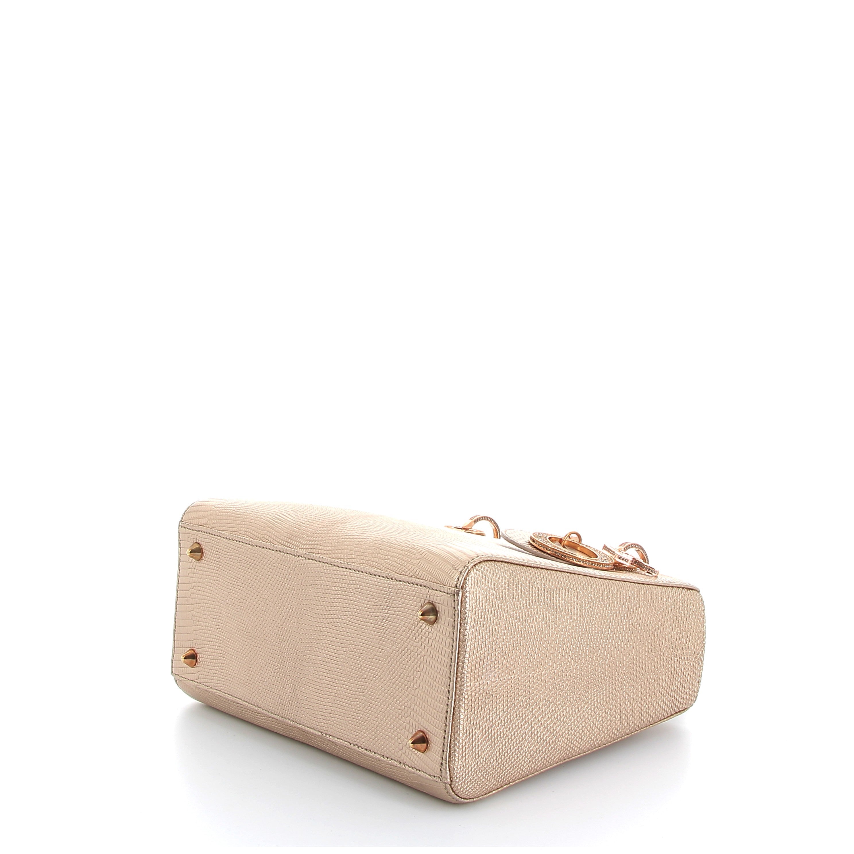 DIOR Lady Dior Lizard Rose Gold