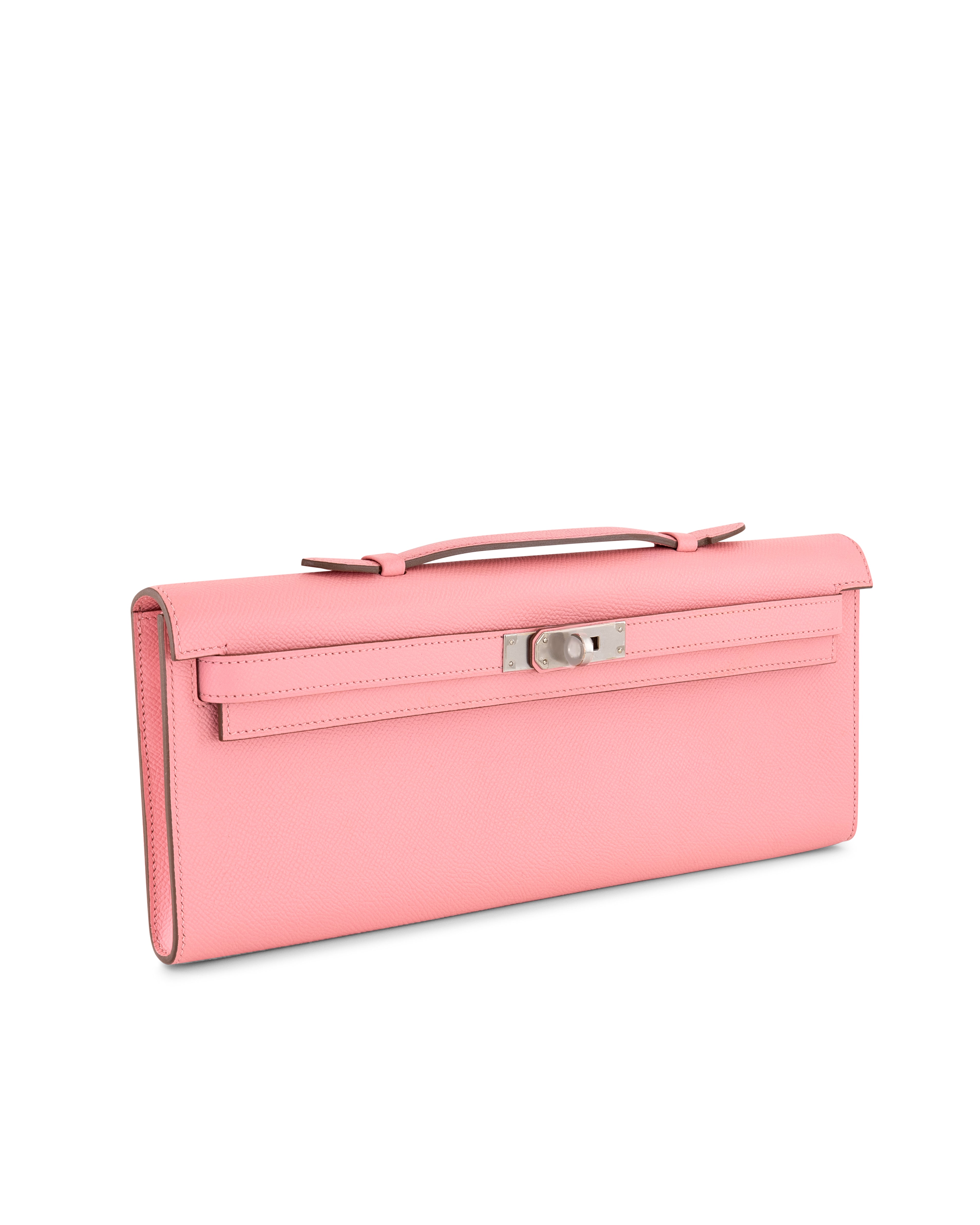 Hermès Kelly Cut in Rose Confetti with Palladium Hardware