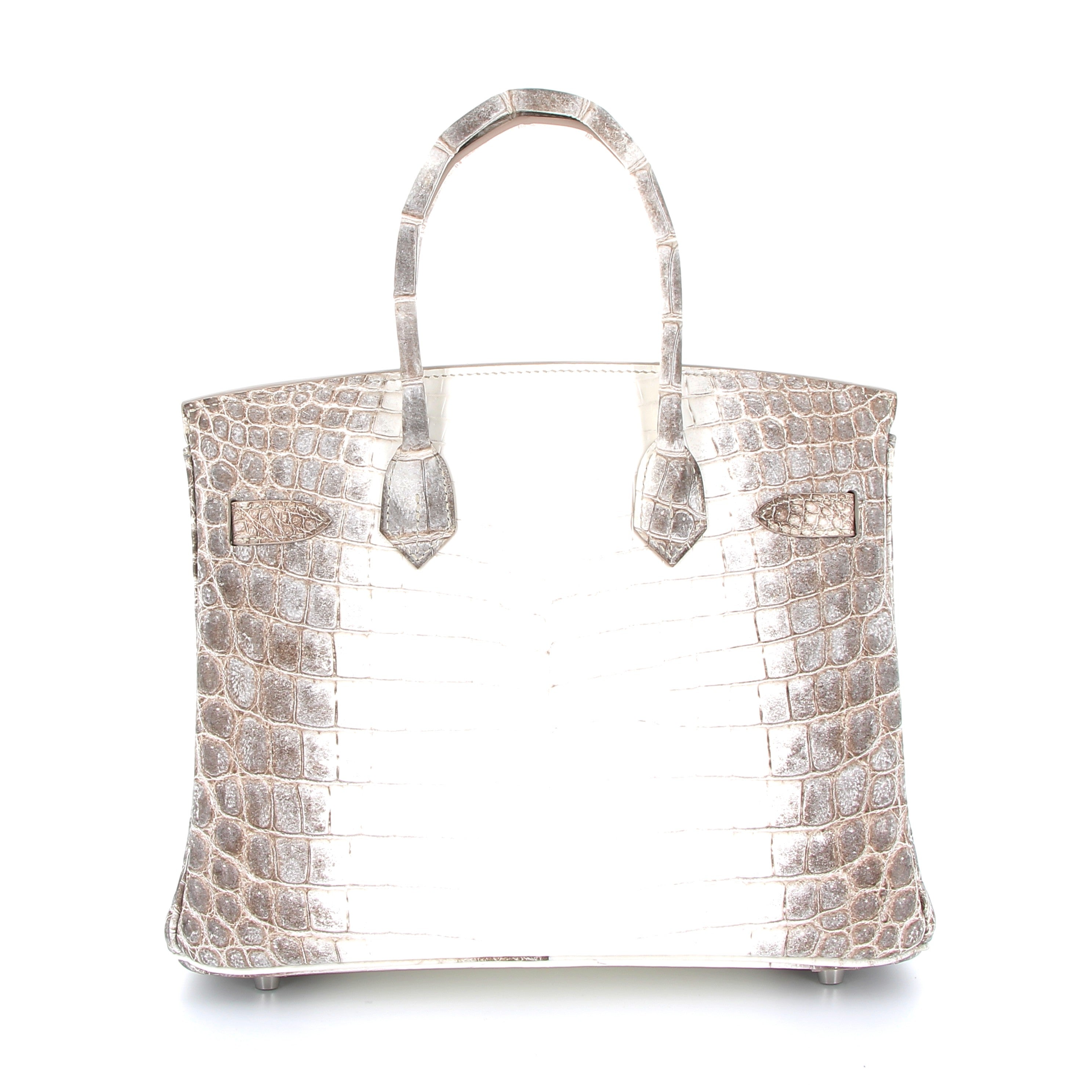 Hermes Birkin 30cm Himalayan Crocodile with Palladium Hardware