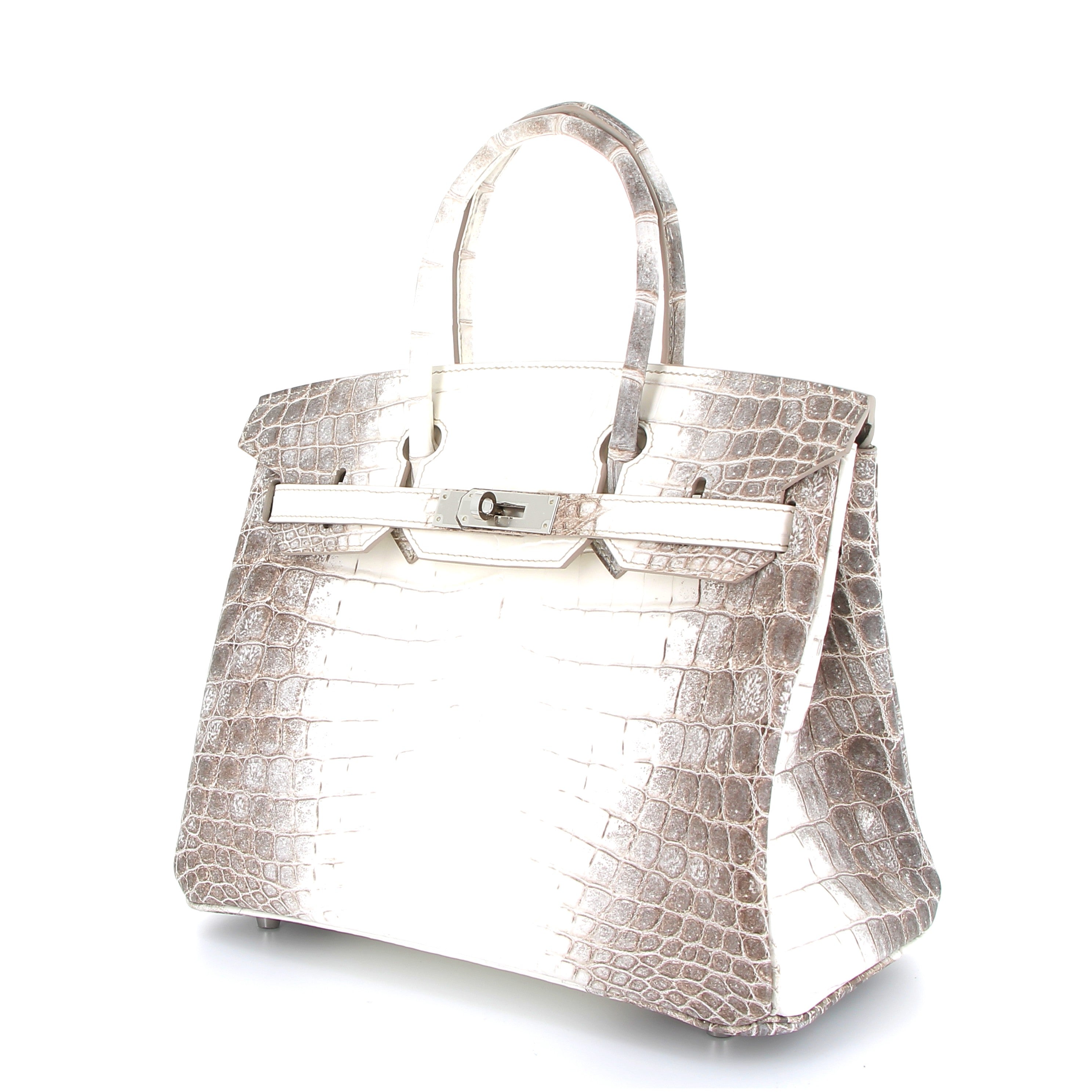 Hermes Birkin 30cm Himalayan Crocodile with Palladium Hardware