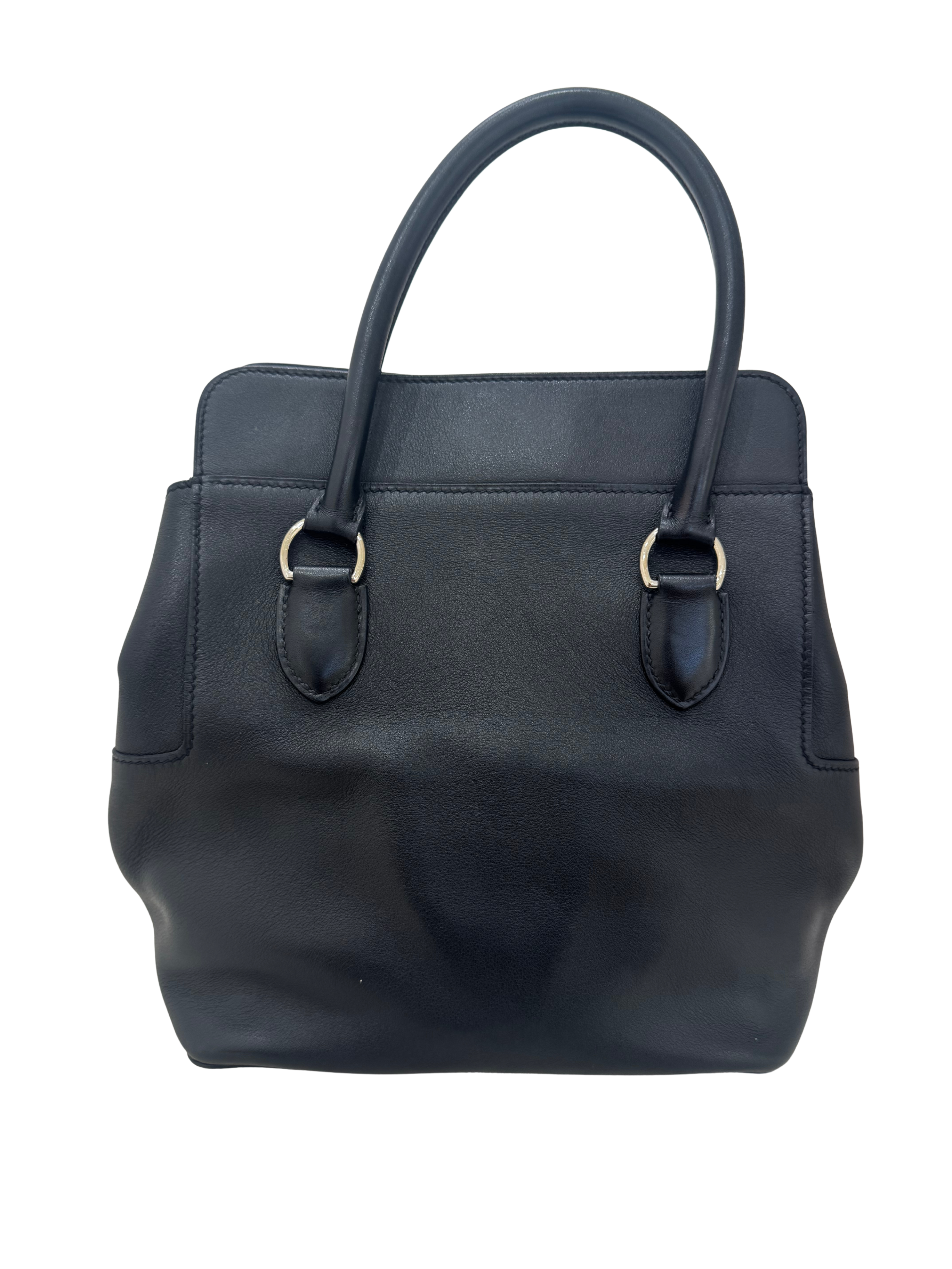 HERMES Toolbox 20 Noir Swift Palladium hardware