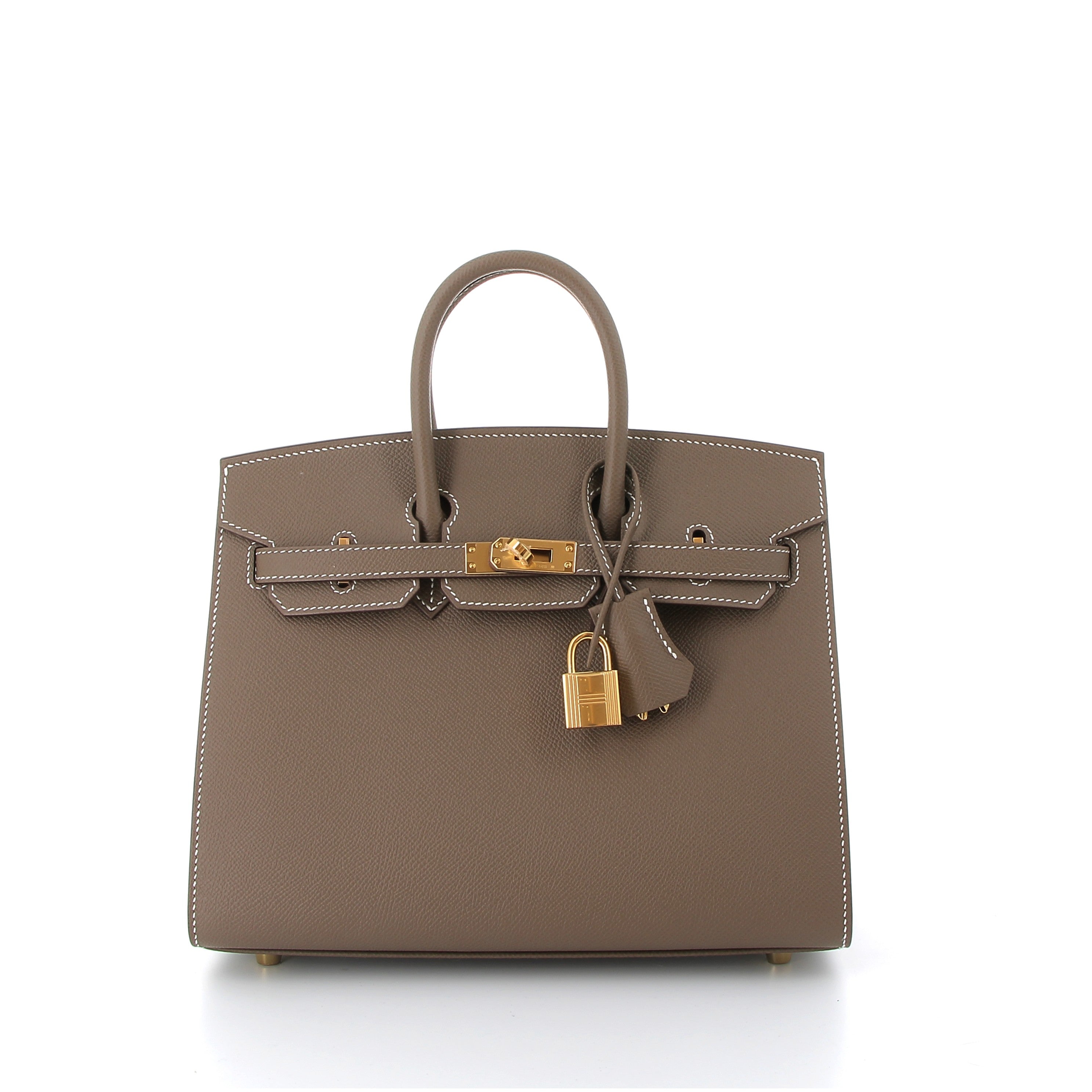 Hermès Birkin 25cm Etoupe Epsom Leather with Gold Hardware
