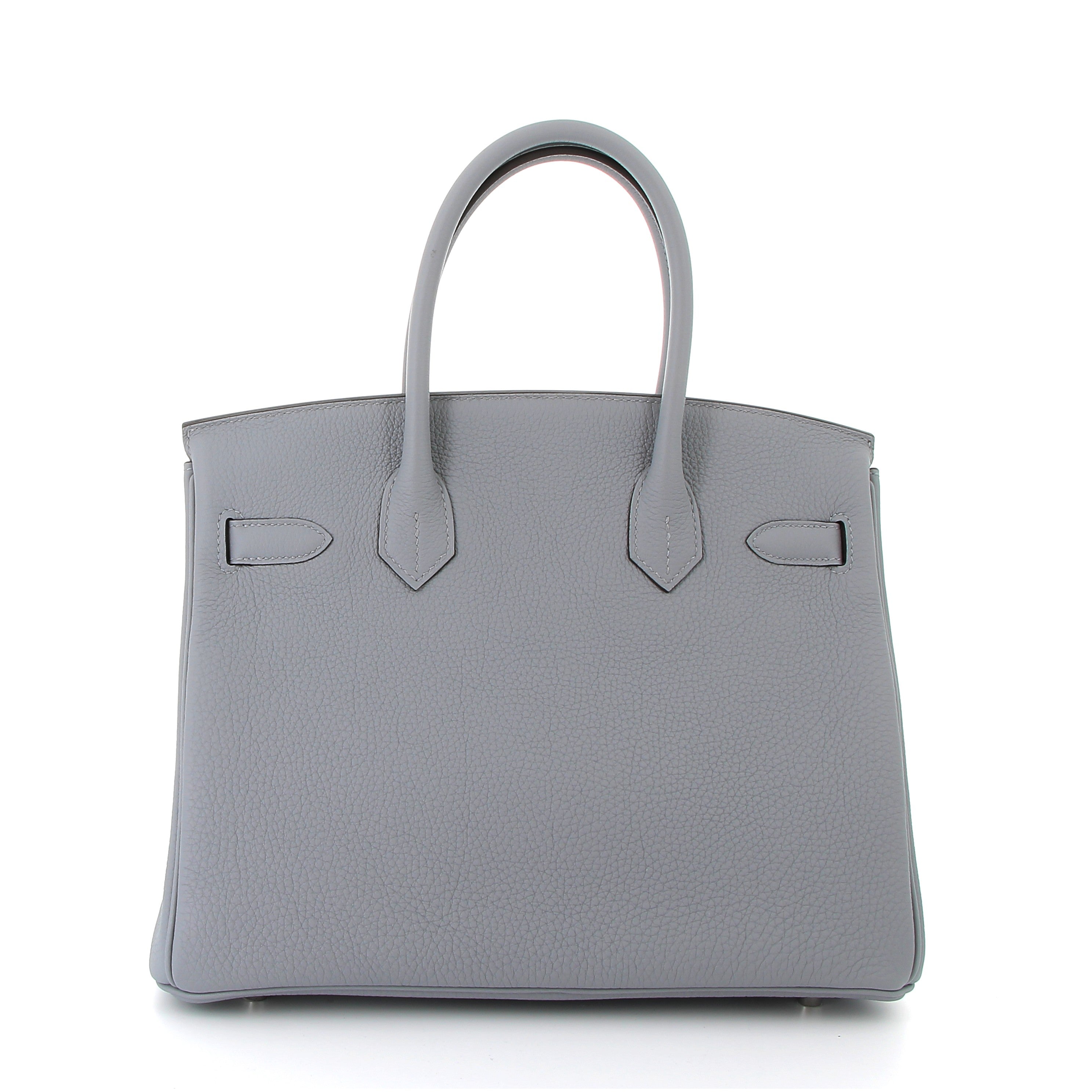 HERMÈS Birkin 30 Gris Pantin Togo Palladium hardware