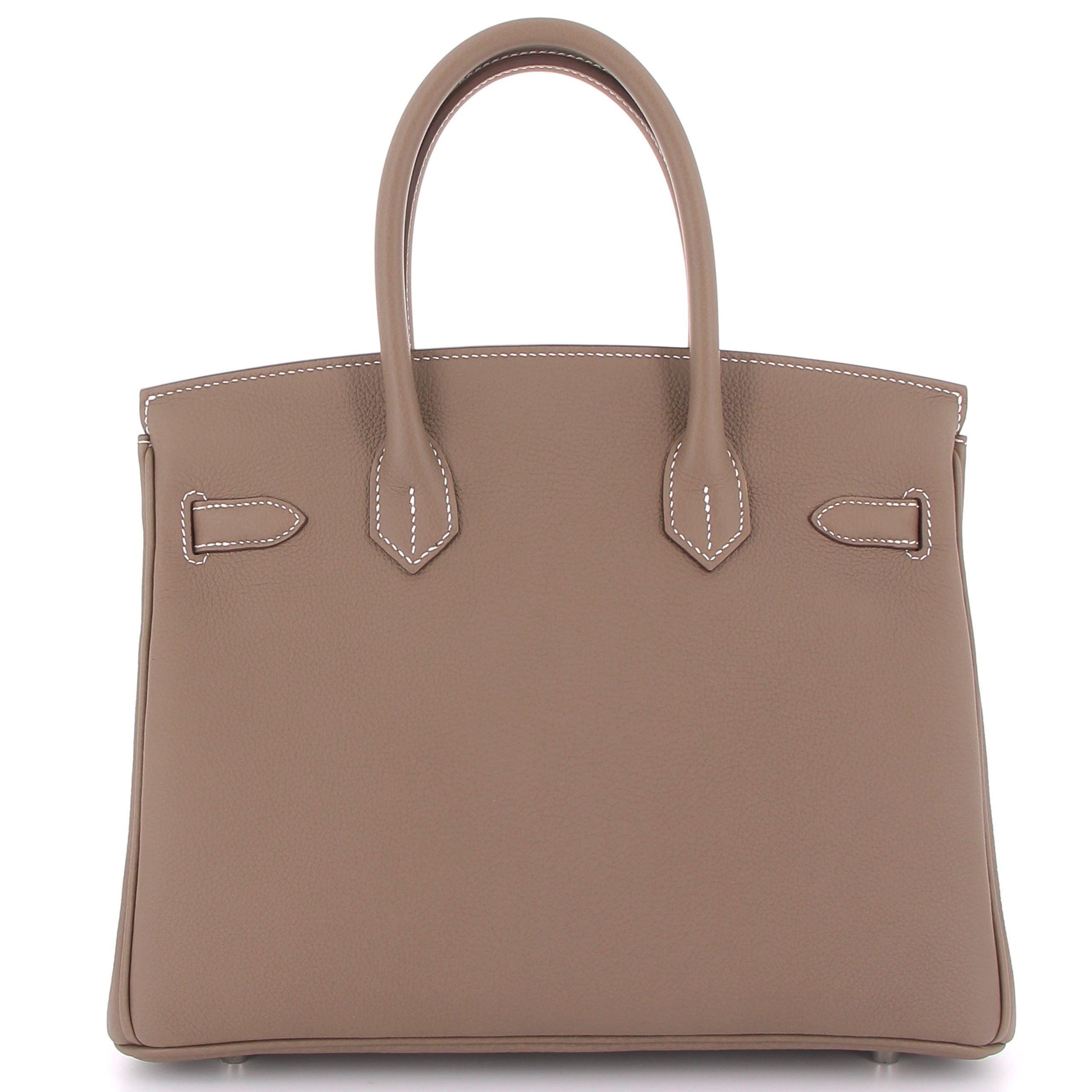 HERMES Birkin 30 Etoupe Togo Leather Palladium Hardware