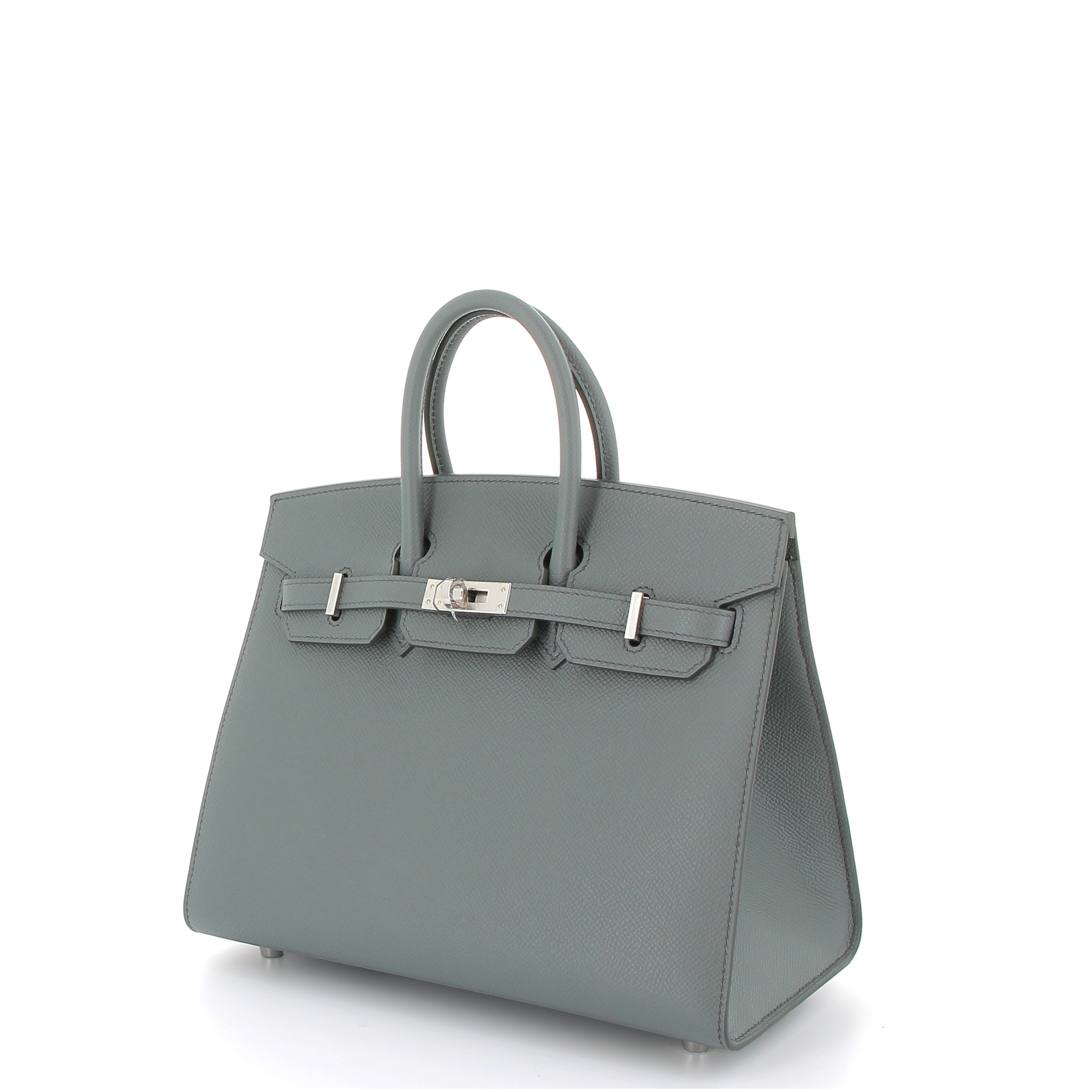 Hermes Birkin 25cm Vert Amande Epsom Leather with Palladium Hardware