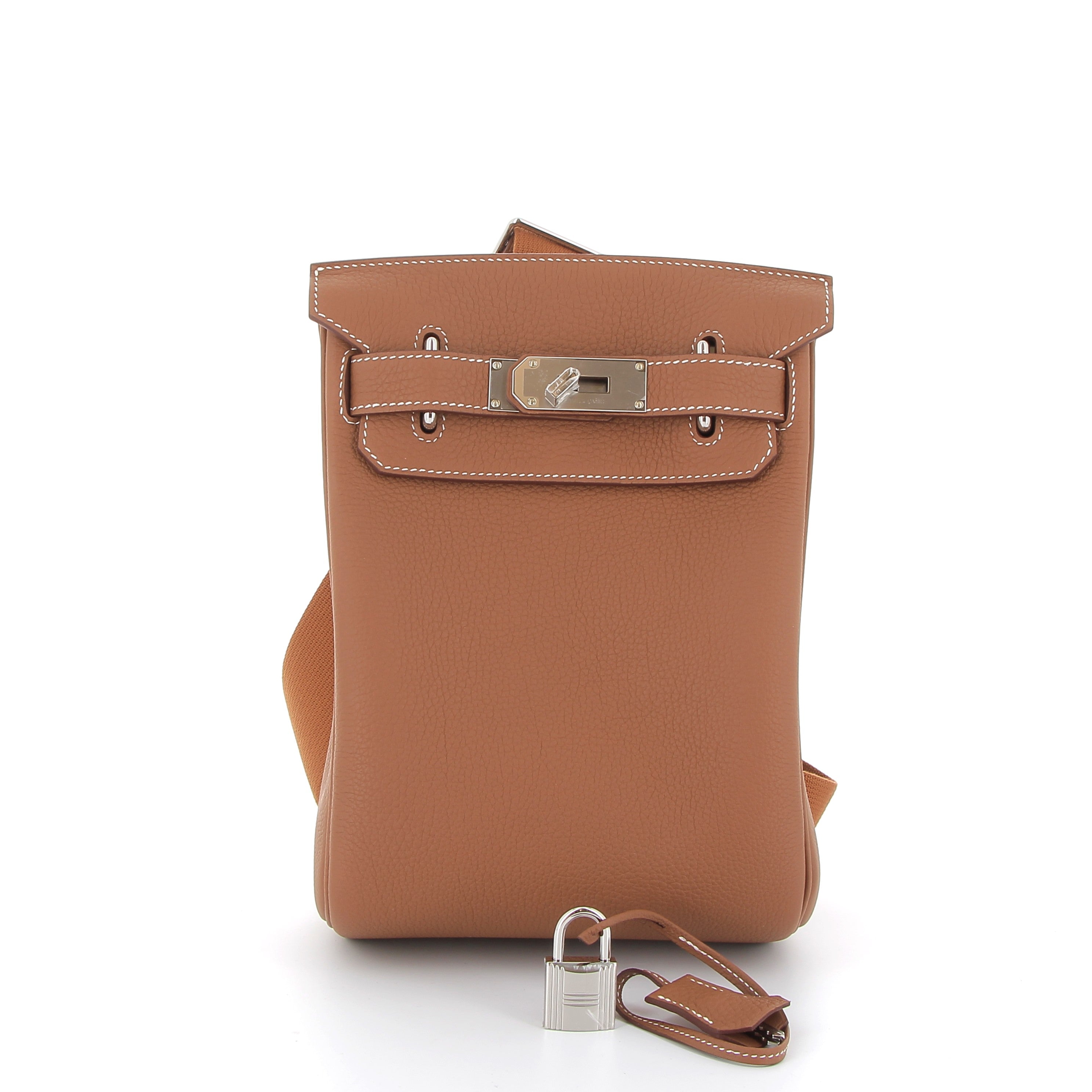 HERMES Hac a Dos Gold Togo leather Palladium hardware