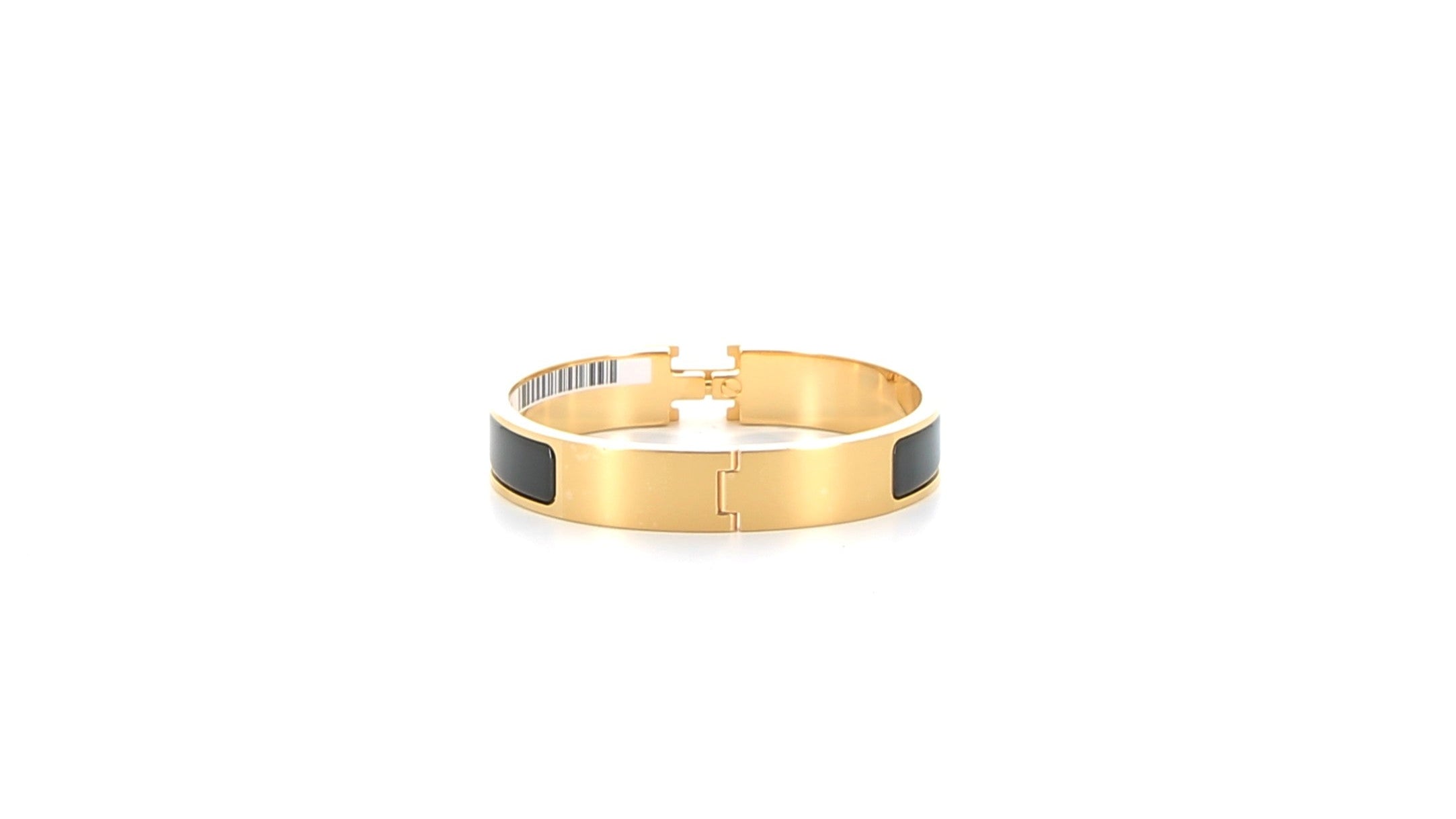HERMES Clic H Bracelet Black Gold hardware (GHW)