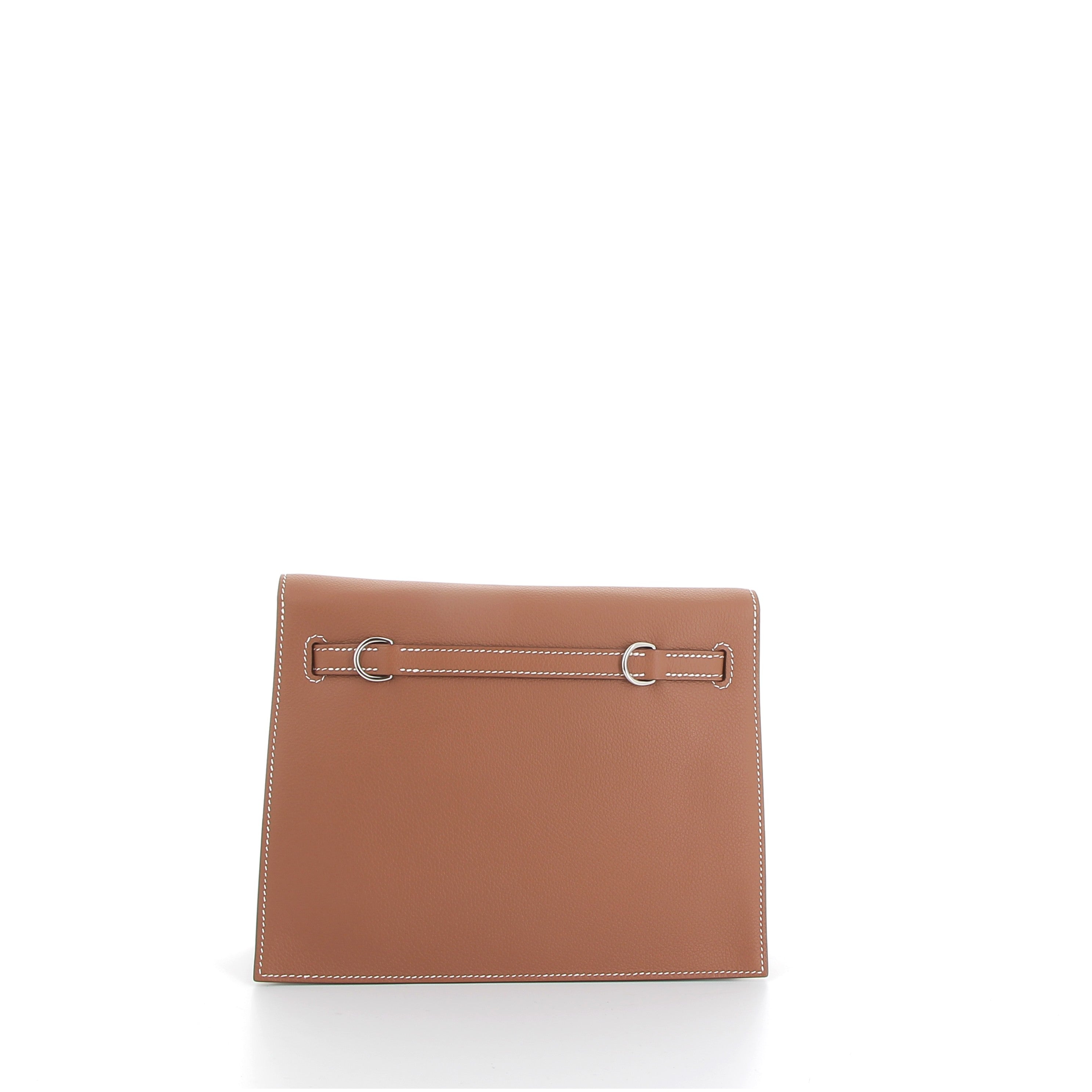 HERMES Kelly Danse Gold Evercolor Palladium Hardware