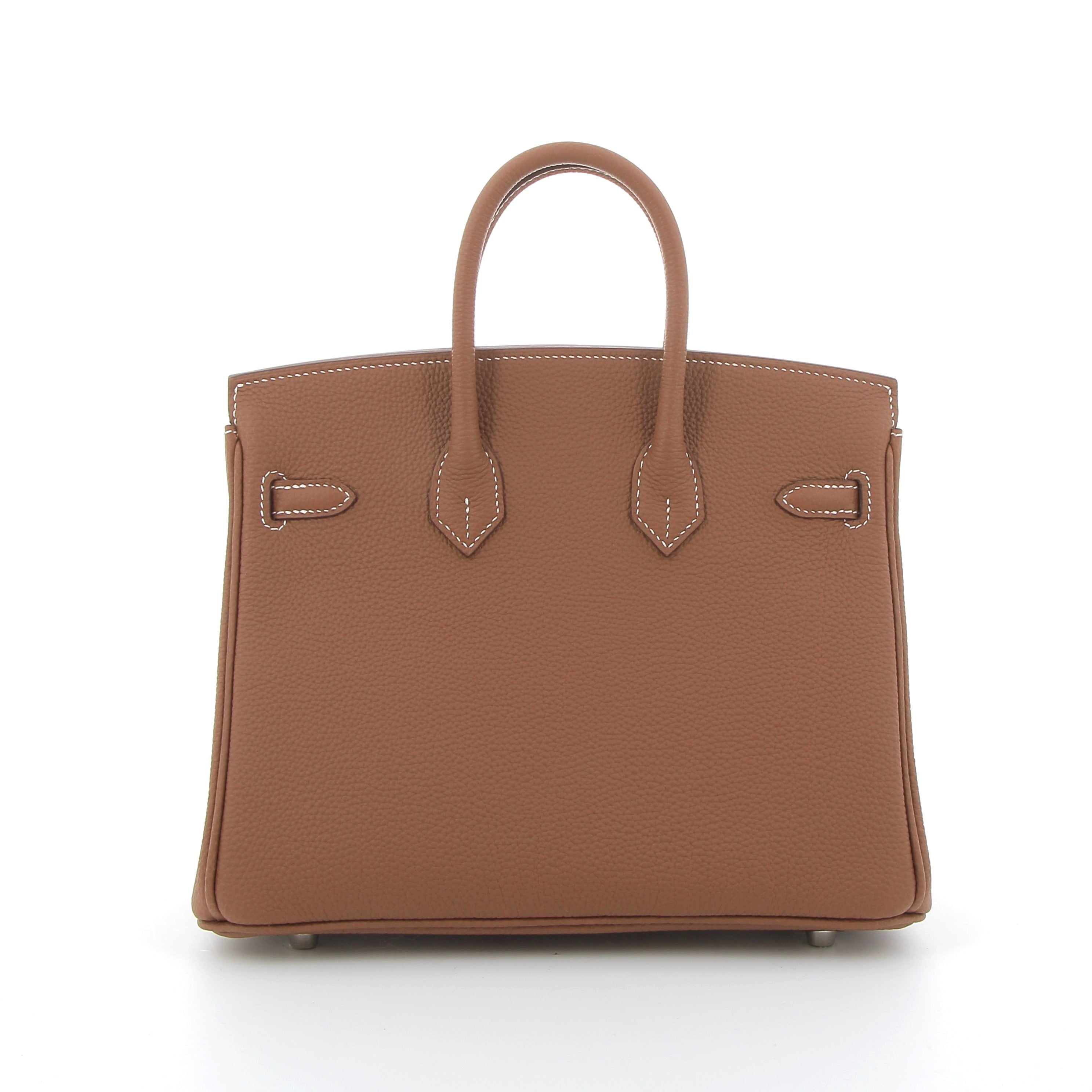 HERMES Birkin 25 Gold Togo Leather Palladium Hardware