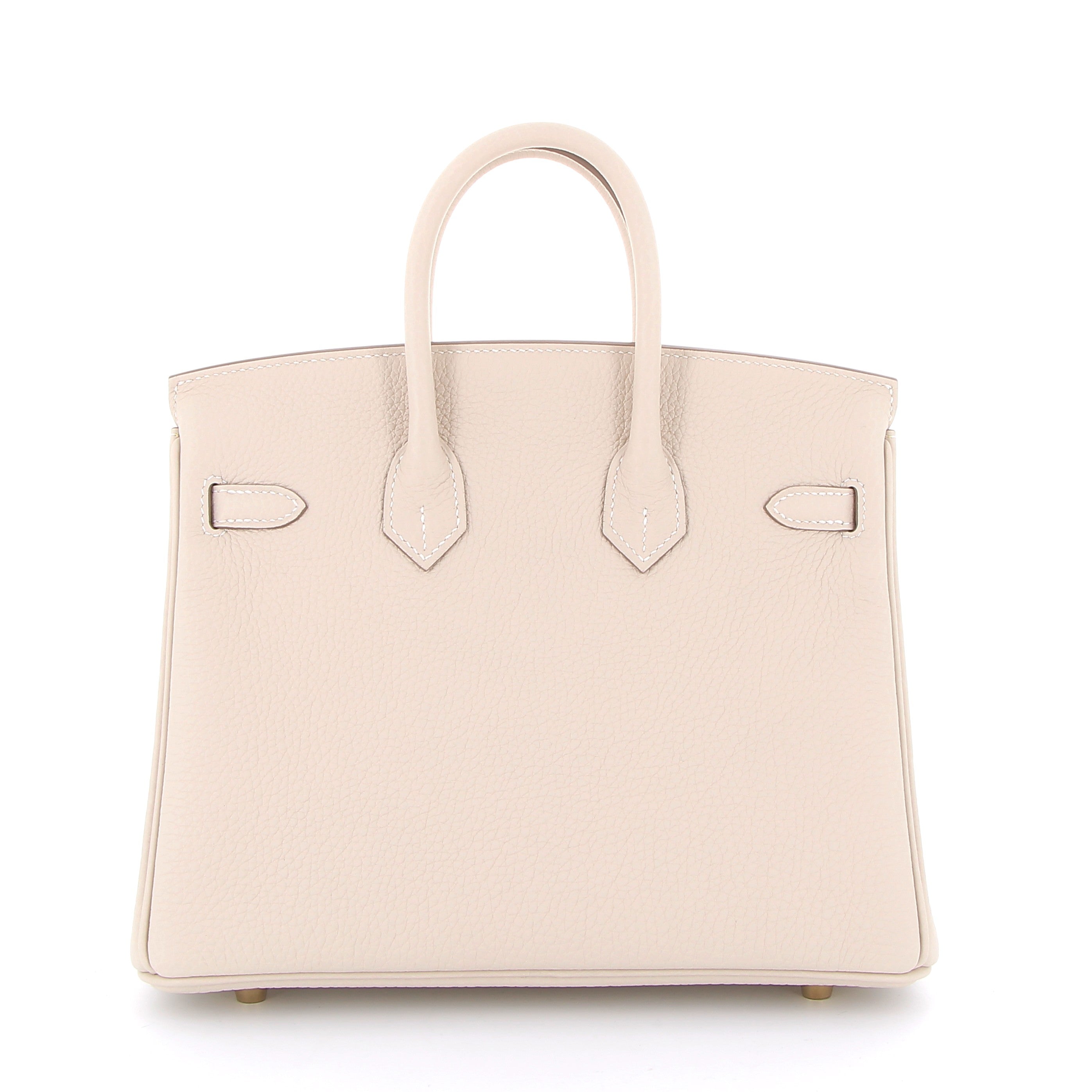 HERMES Birkin 25 Craie Togo leather Gold hardware (GHW)