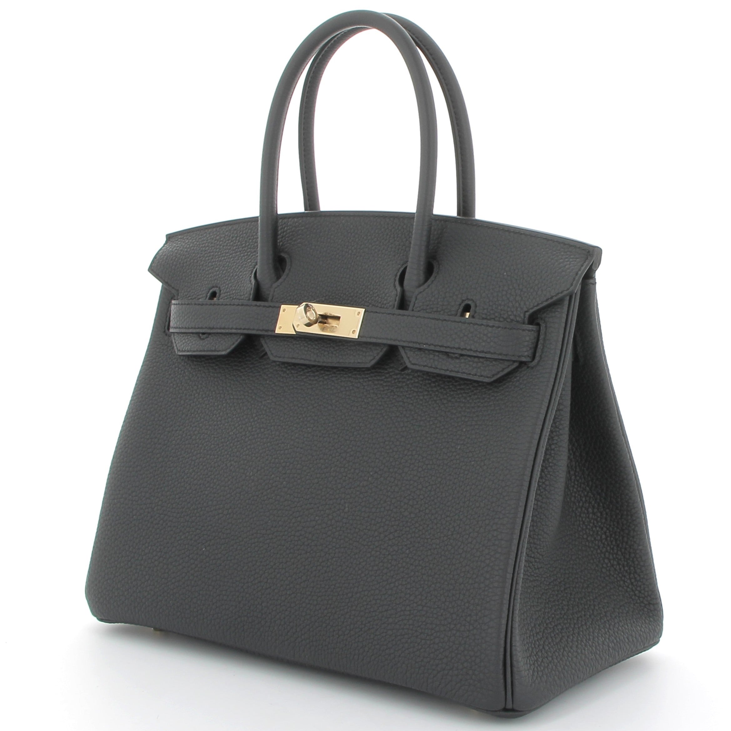 HERMES Birkin 30 Plomb Togo Leather Permabrass Hardware