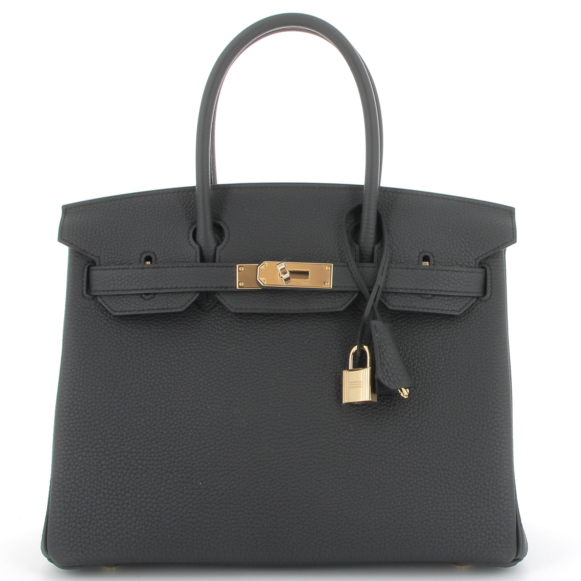 HERMES Birkin 30 Plomb Togo Leather Permabrass Hardware