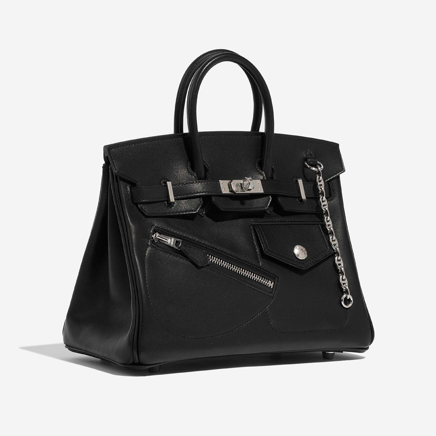 HERMÈS Birkin 25 The Rock Veau Volupto Noir