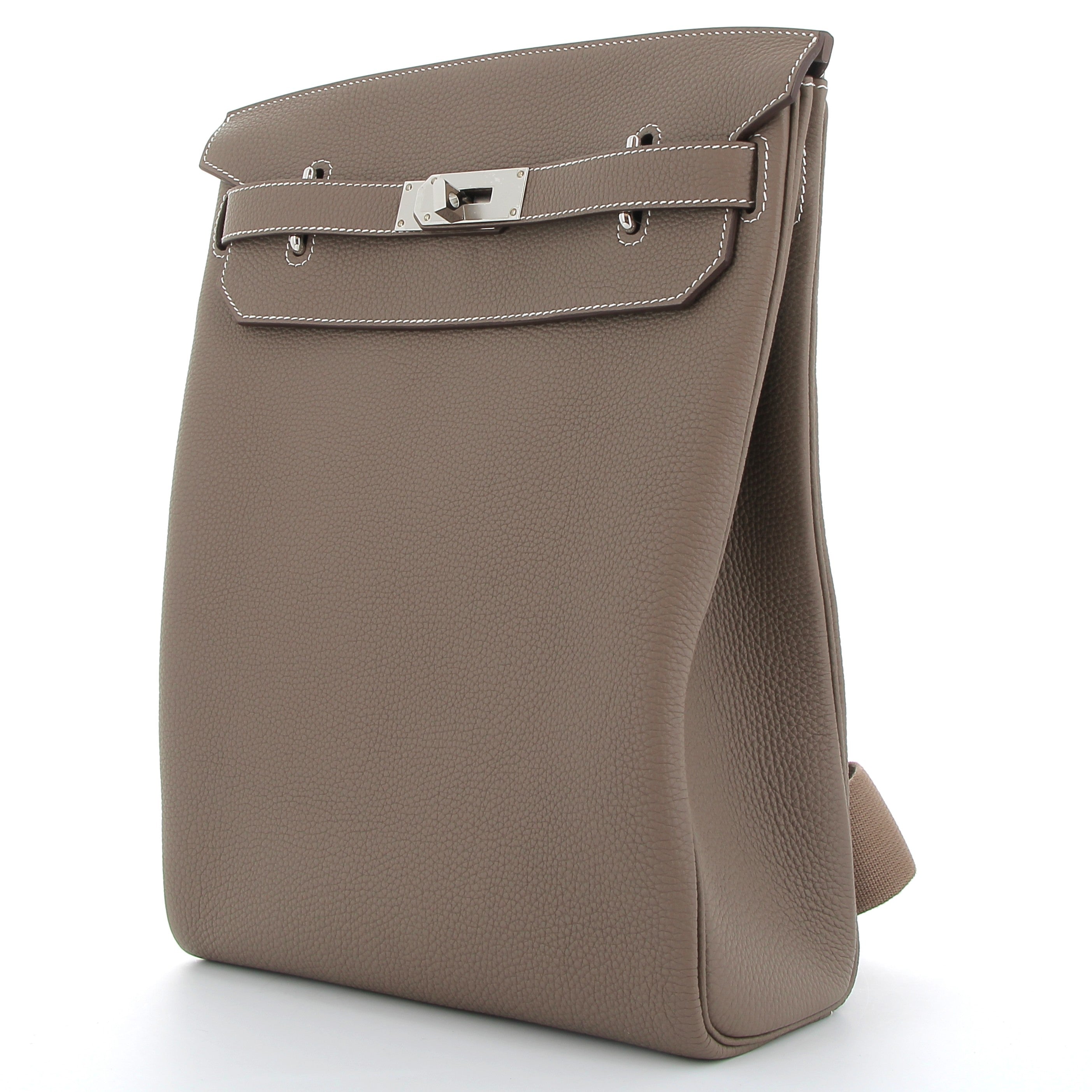HERMES Hac à Dos Étoupe Togo leather Palladium hardware