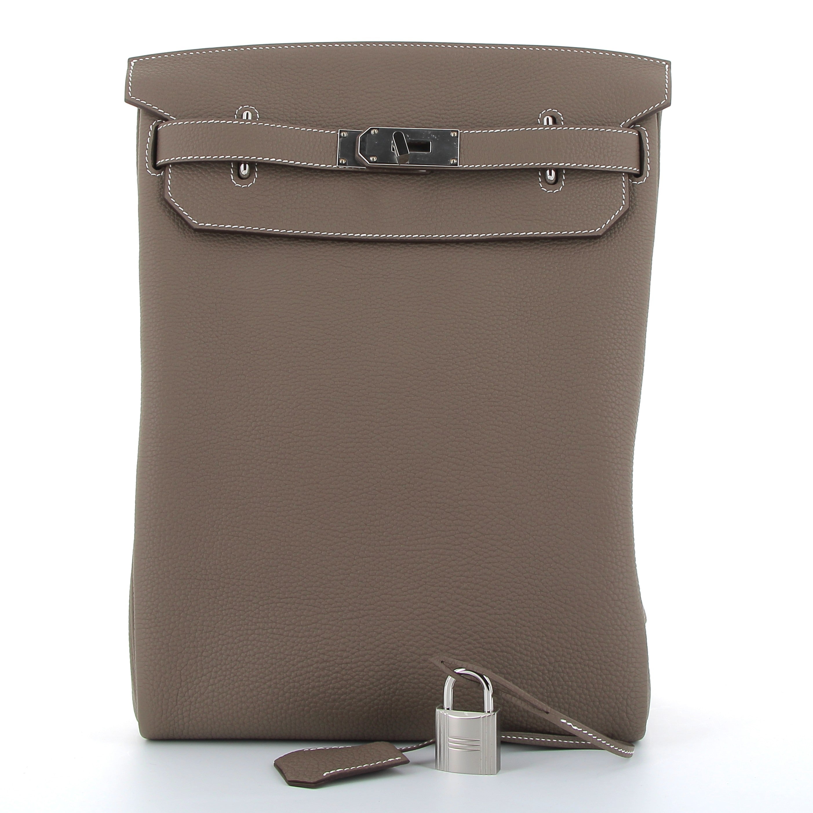 HERMES Hac à Dos Étoupe Togo leather Palladium hardware